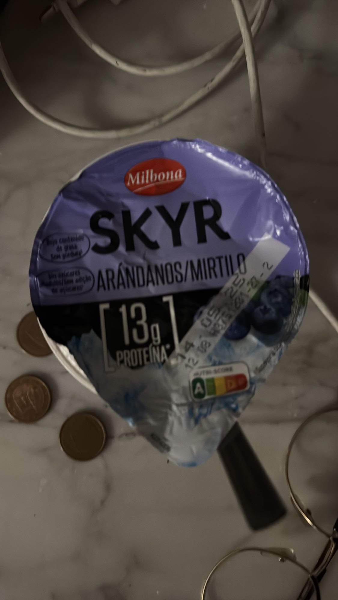 Skyr arándanos