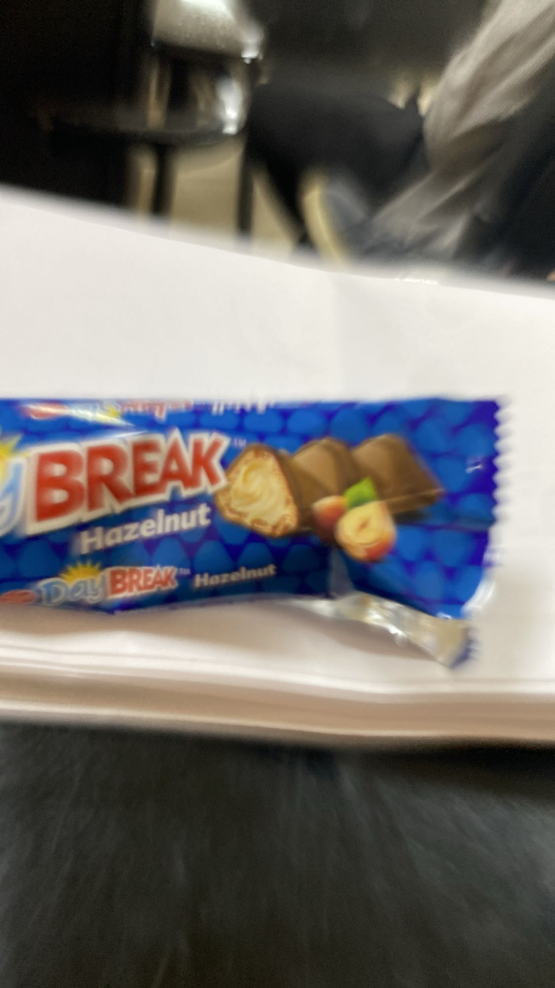 Hazelnut chocolate bar