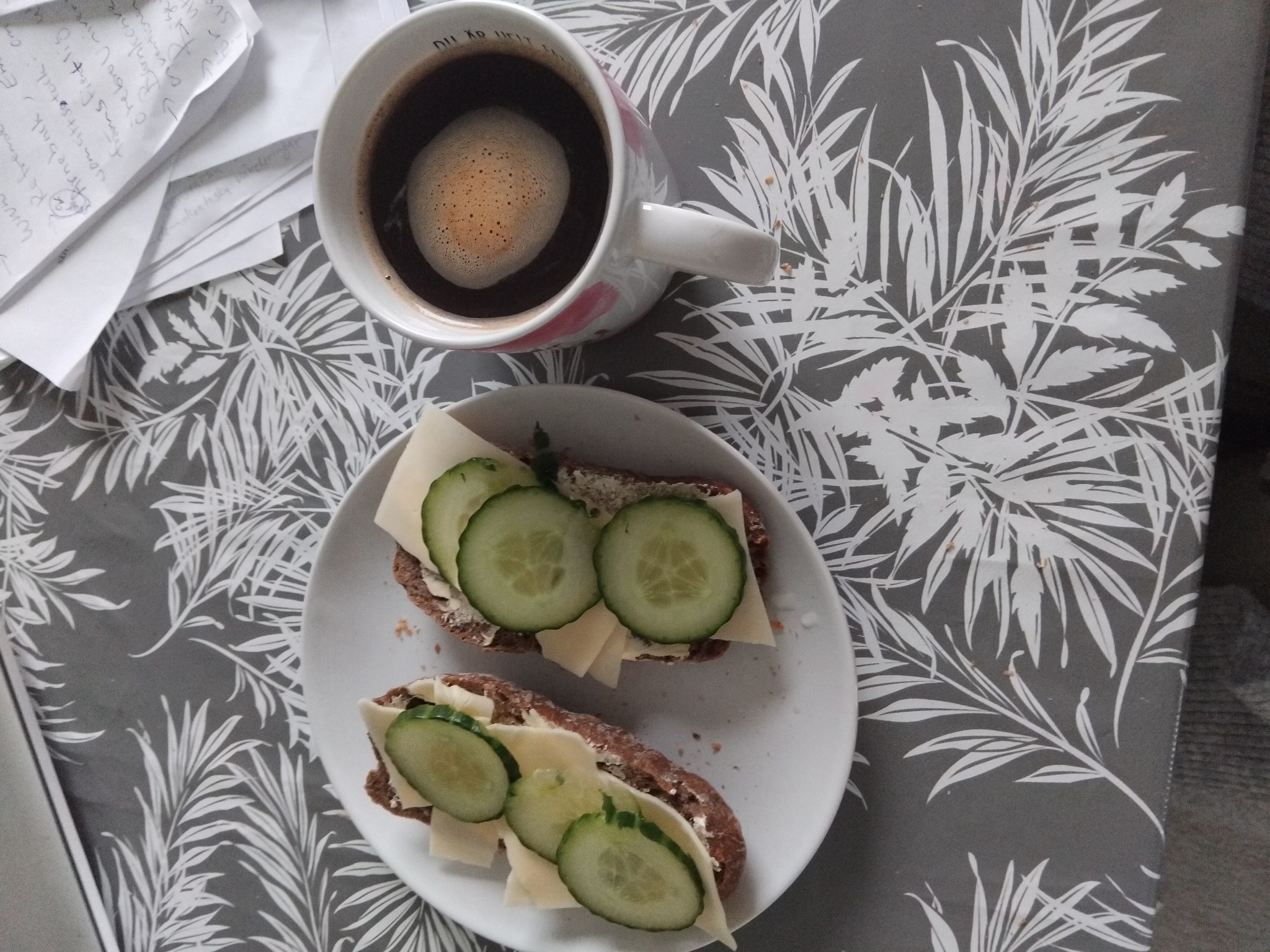 Cucumber Cheese Sandwiches