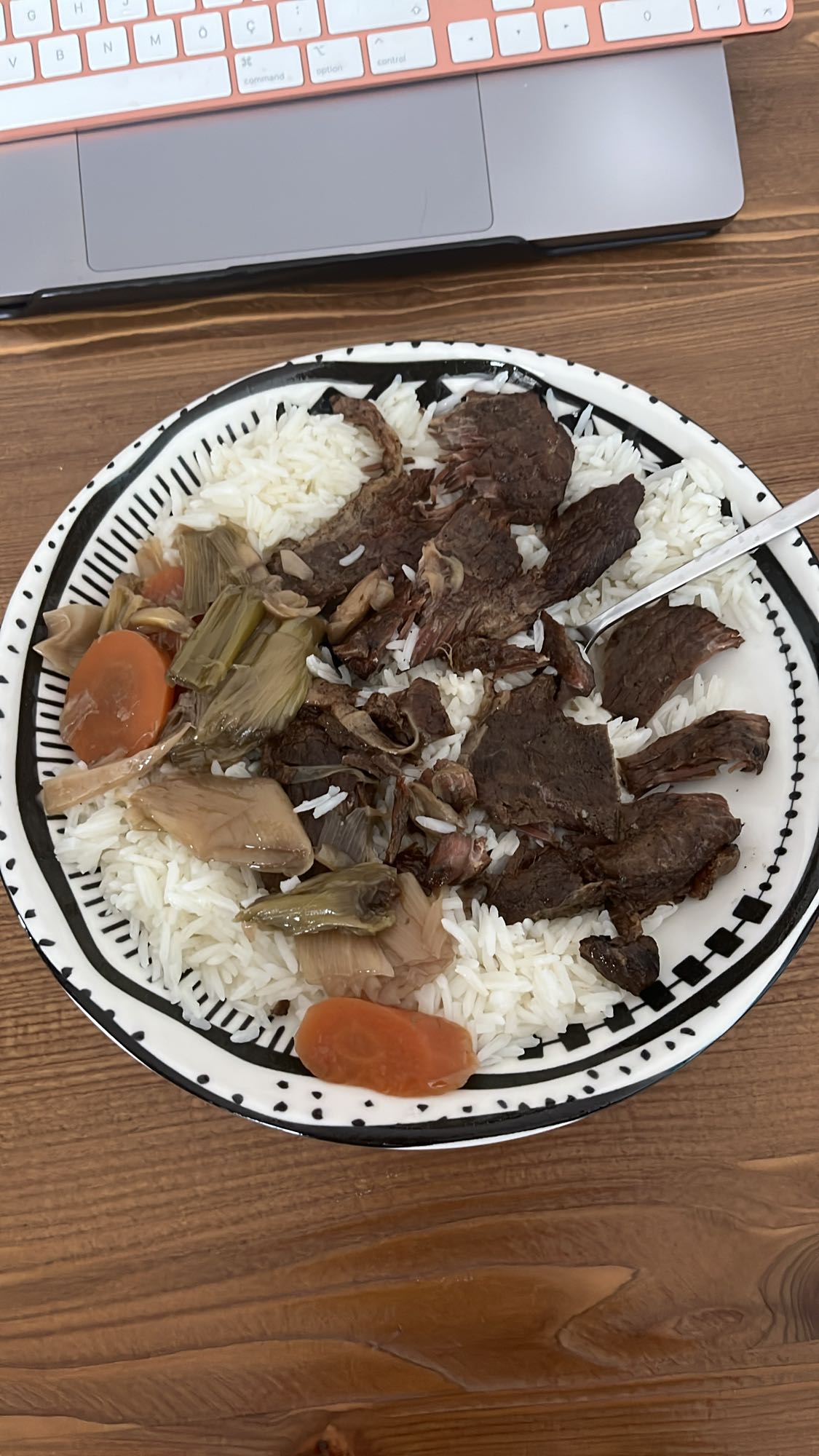 Beef stew with rice