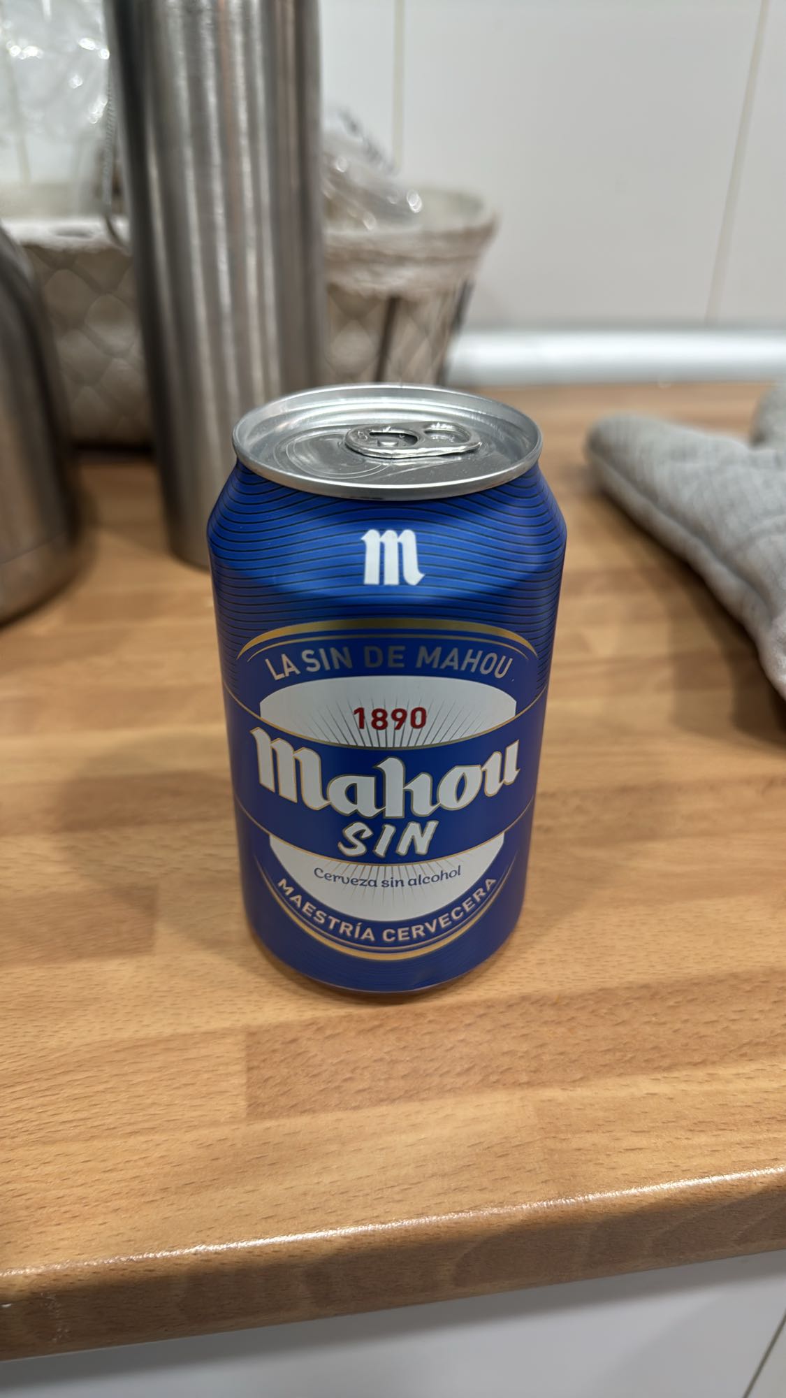 Cerveza sin alcohol lata