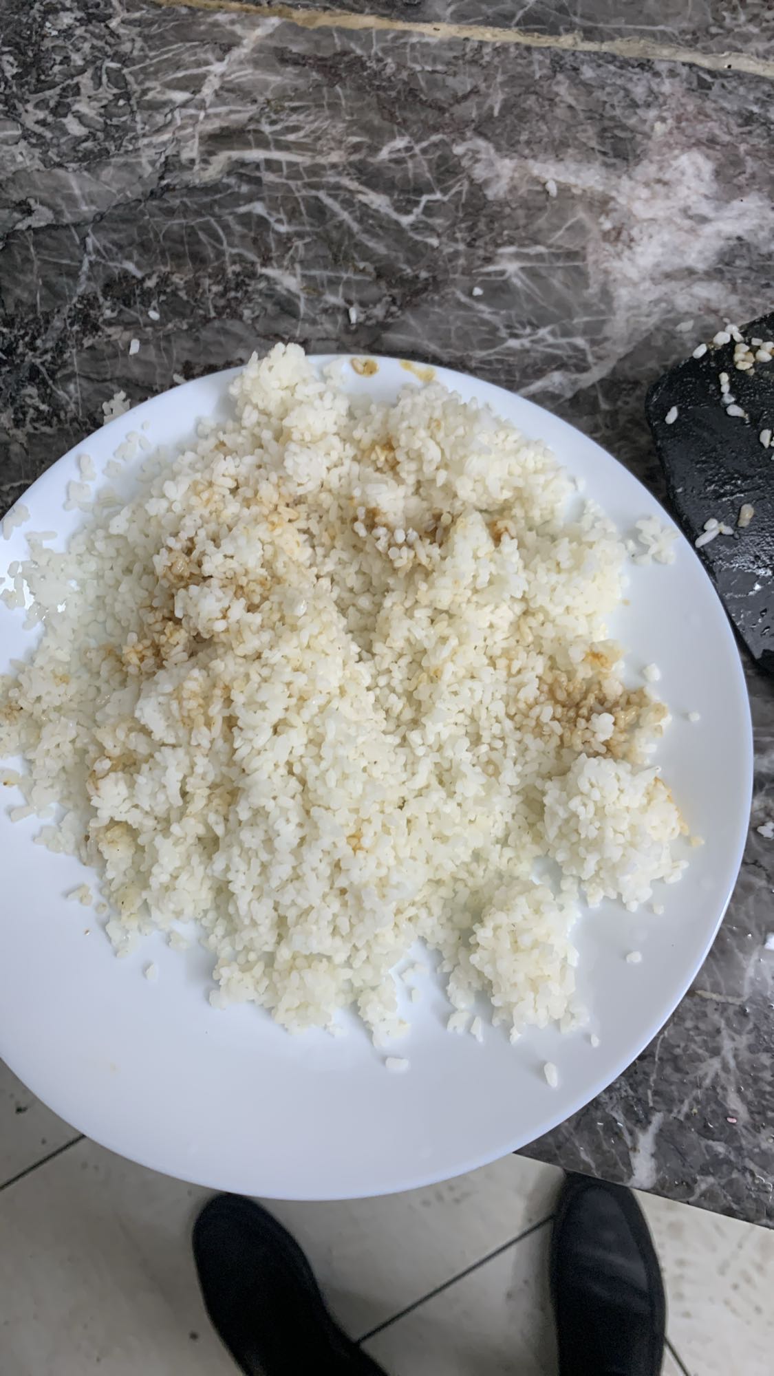 Plain white rice