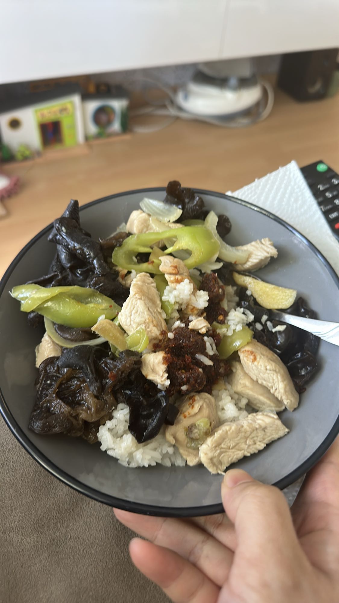 Pollo con arroz y verduras