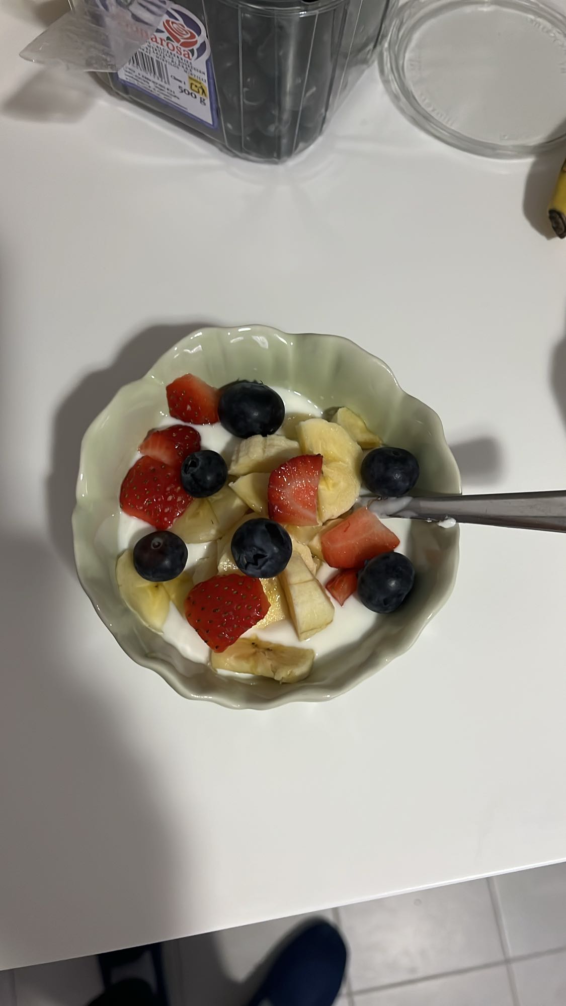 Yogur con frutas