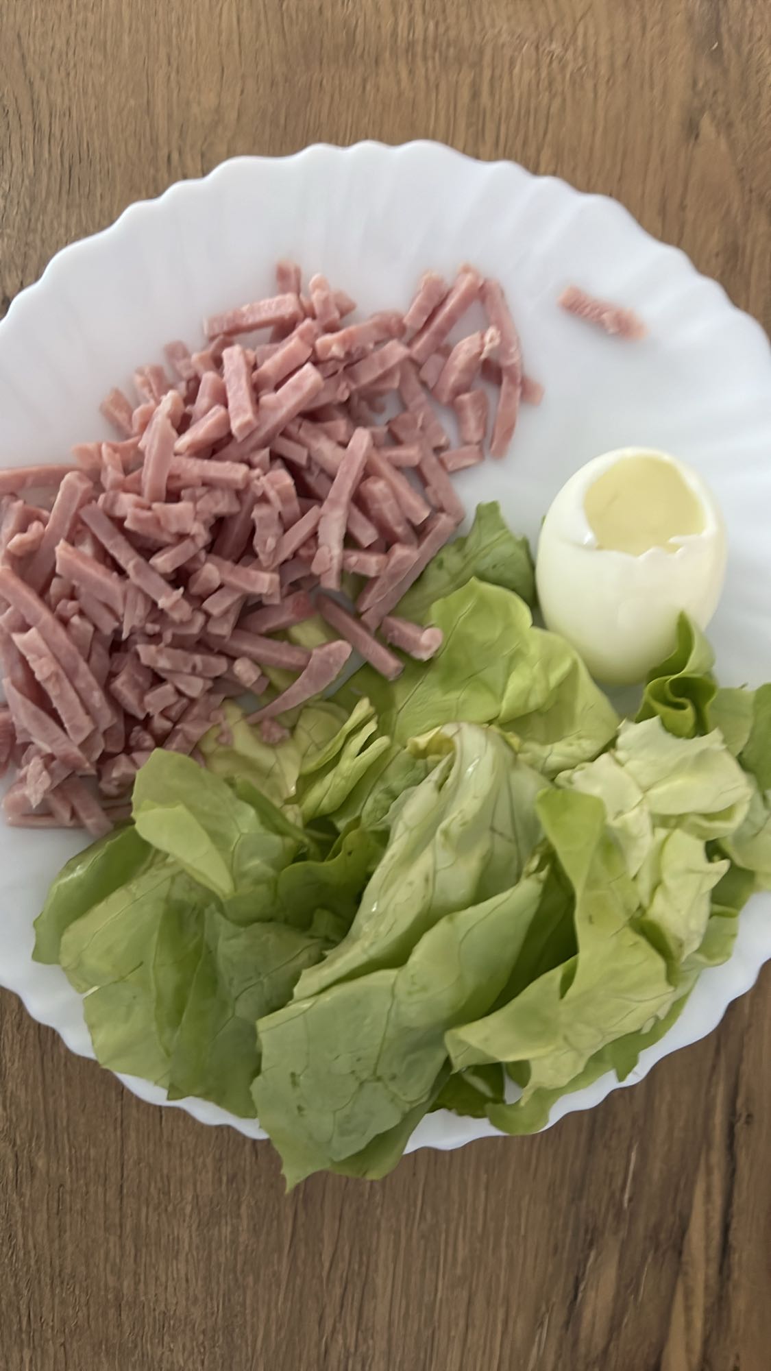 Salade jambon œuf
