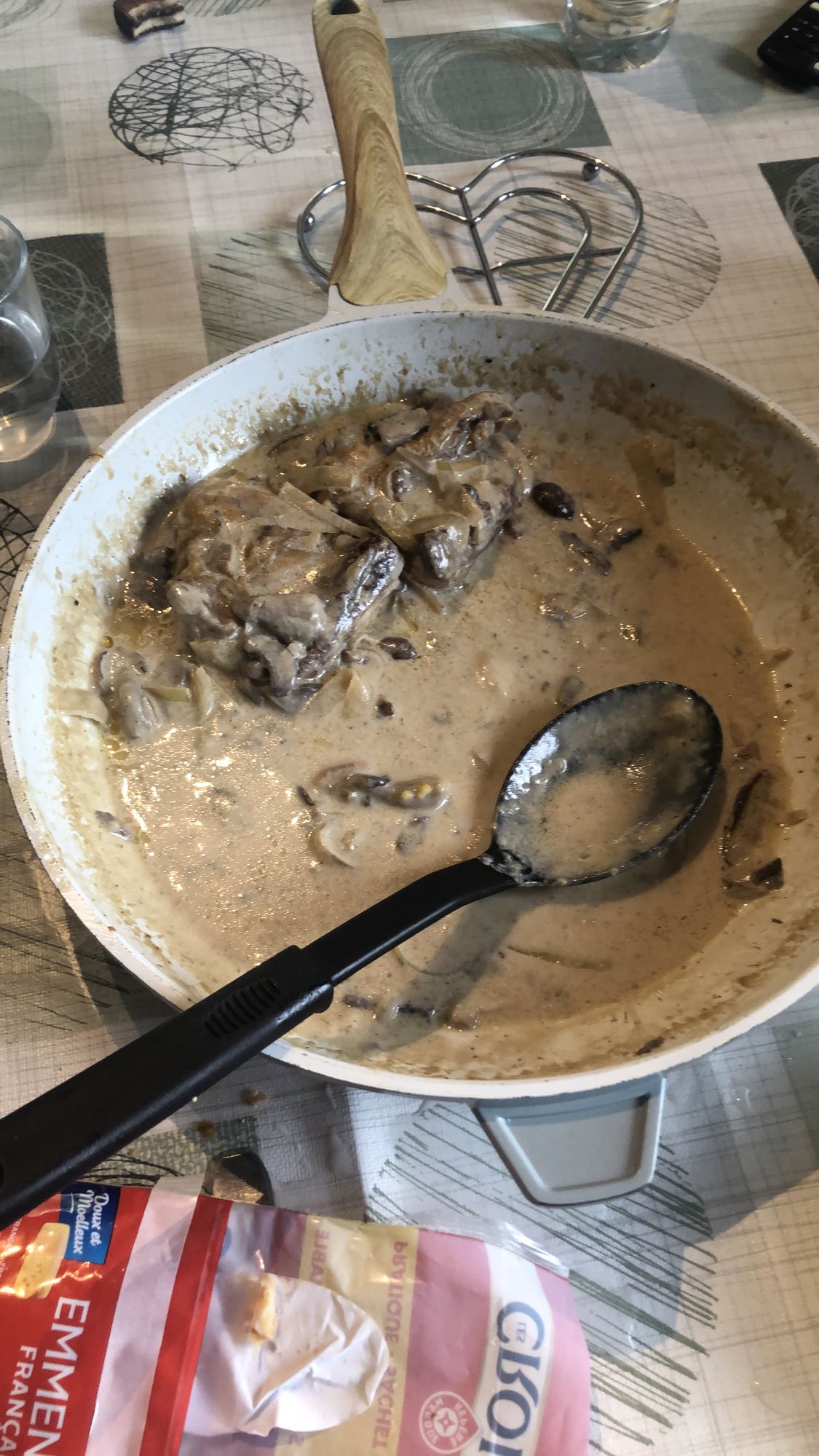 Poulet sauce crémeuse