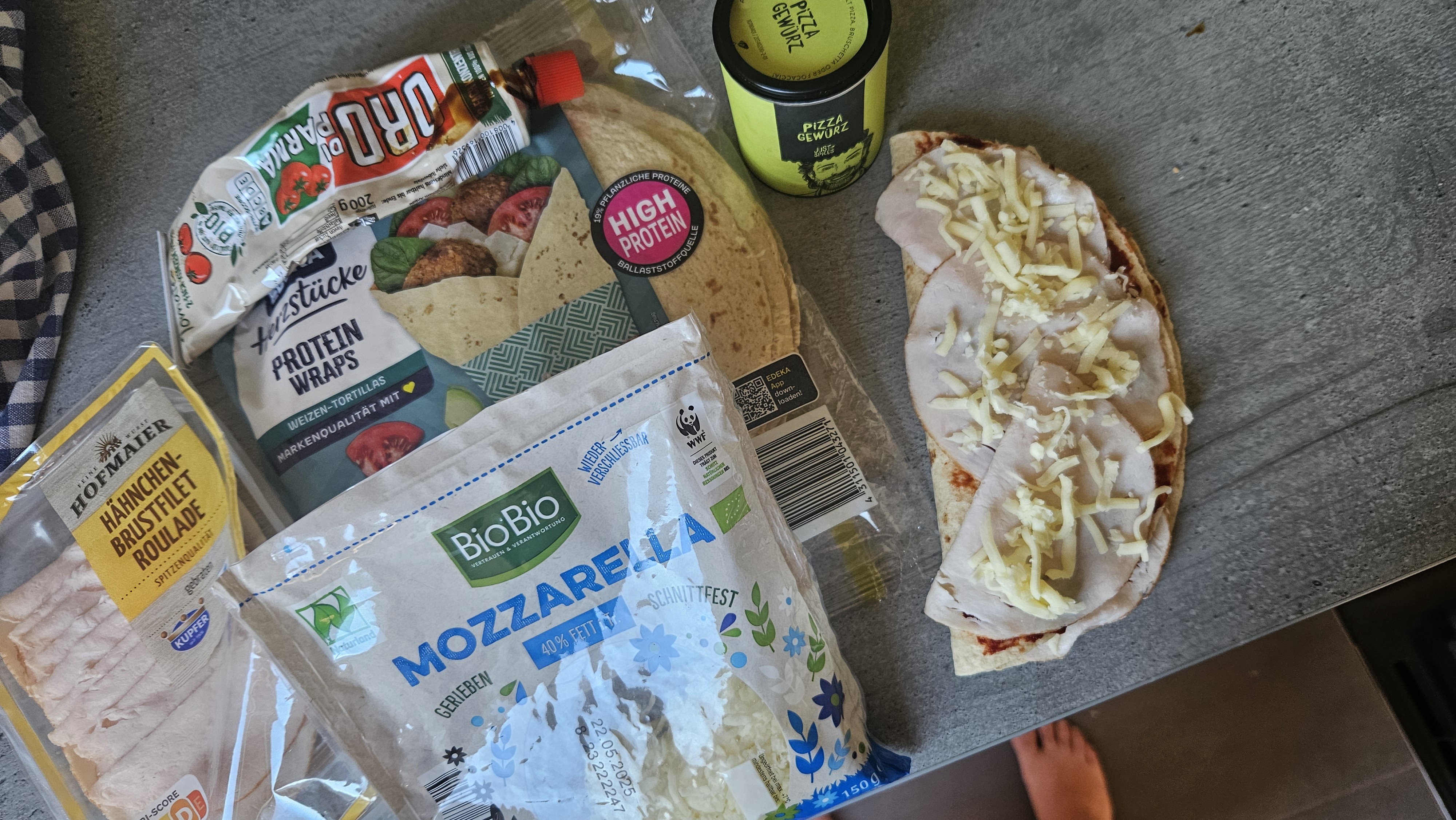 Wrap mit Hähnchen & Käse