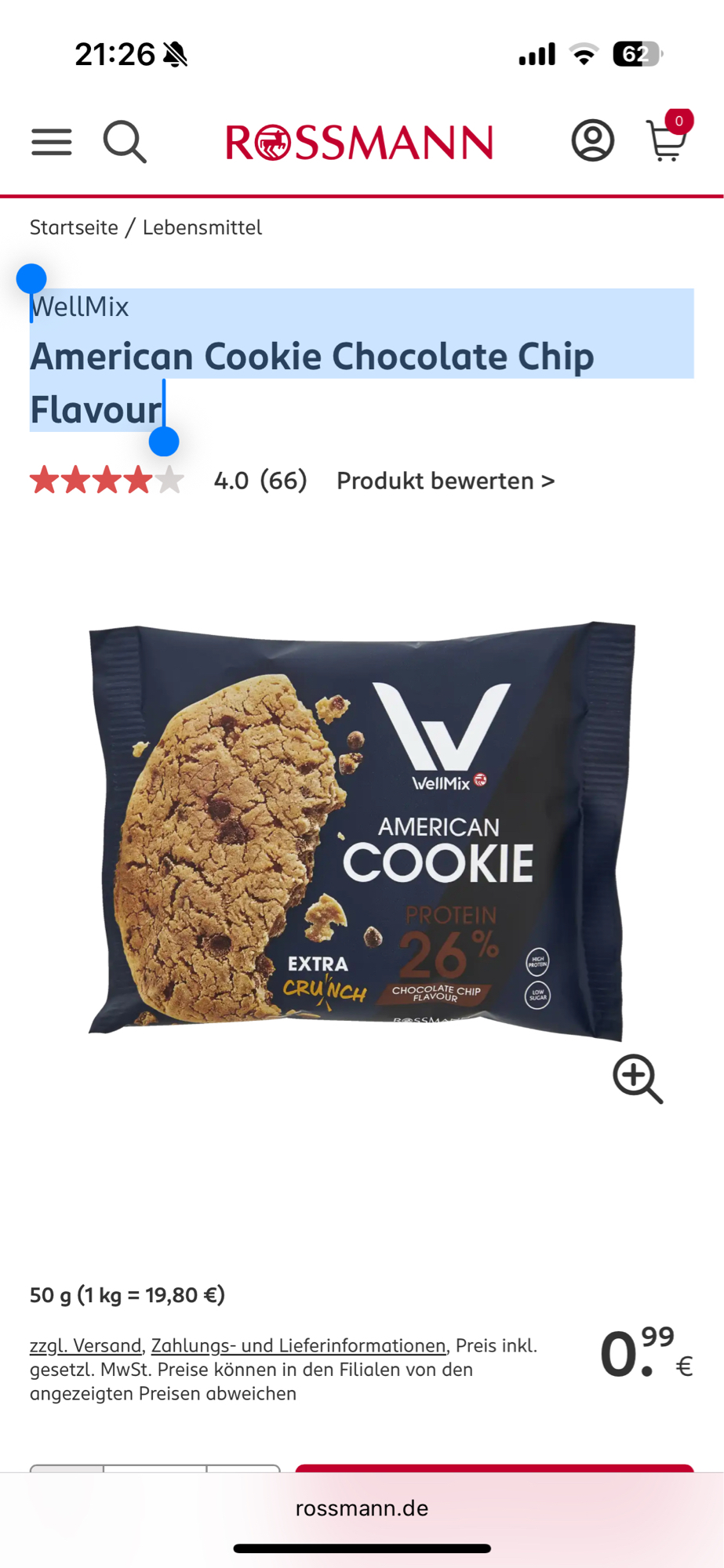 American Cookie Choc Chip