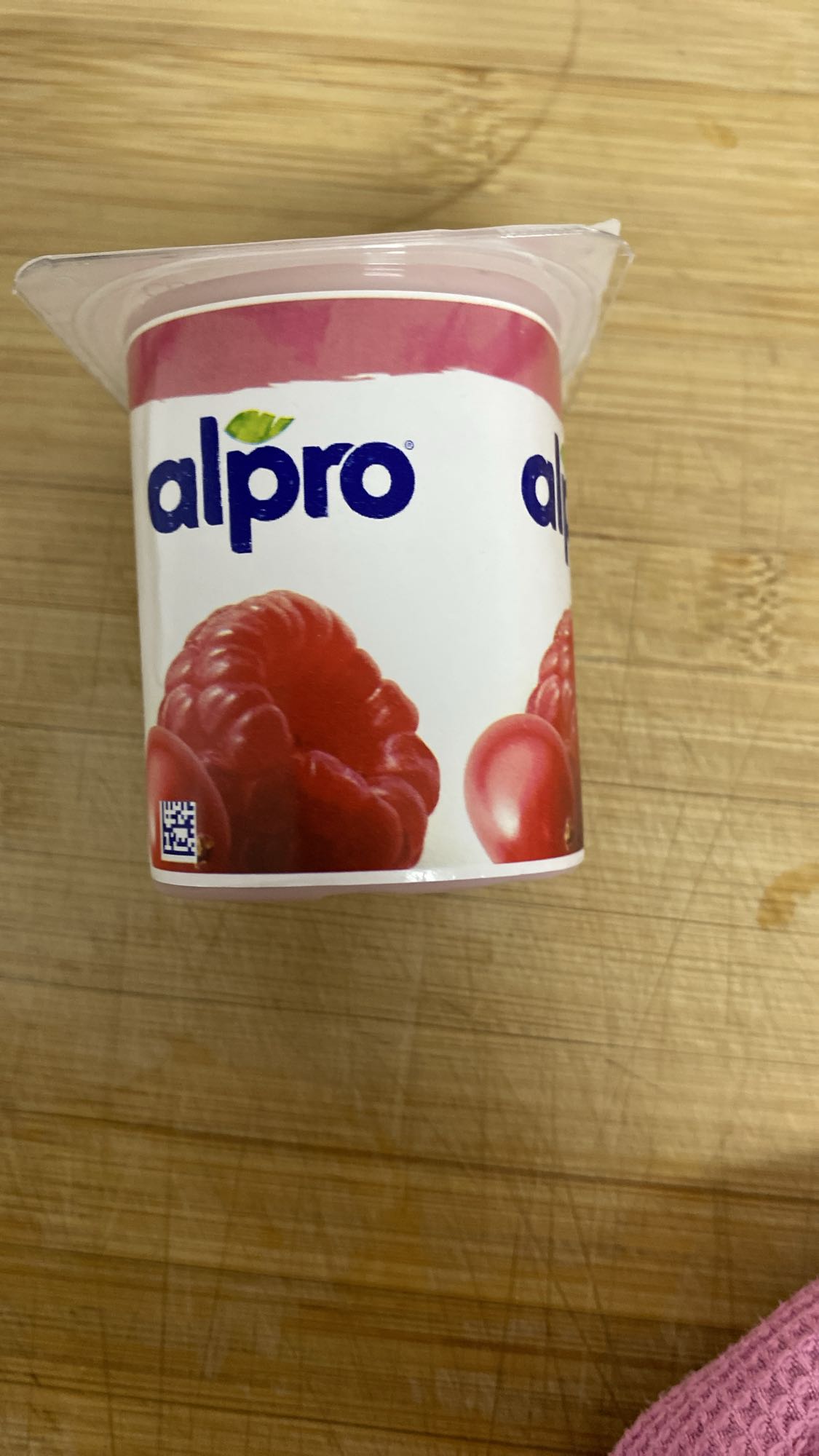 Yogur vegetal frambuesa