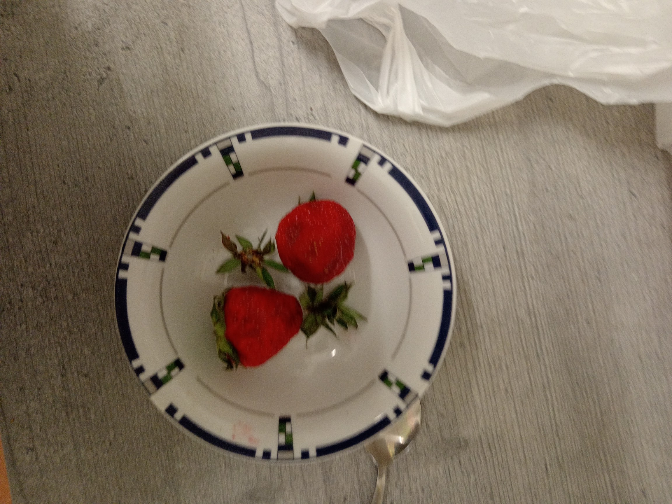 Strawberries in bowl