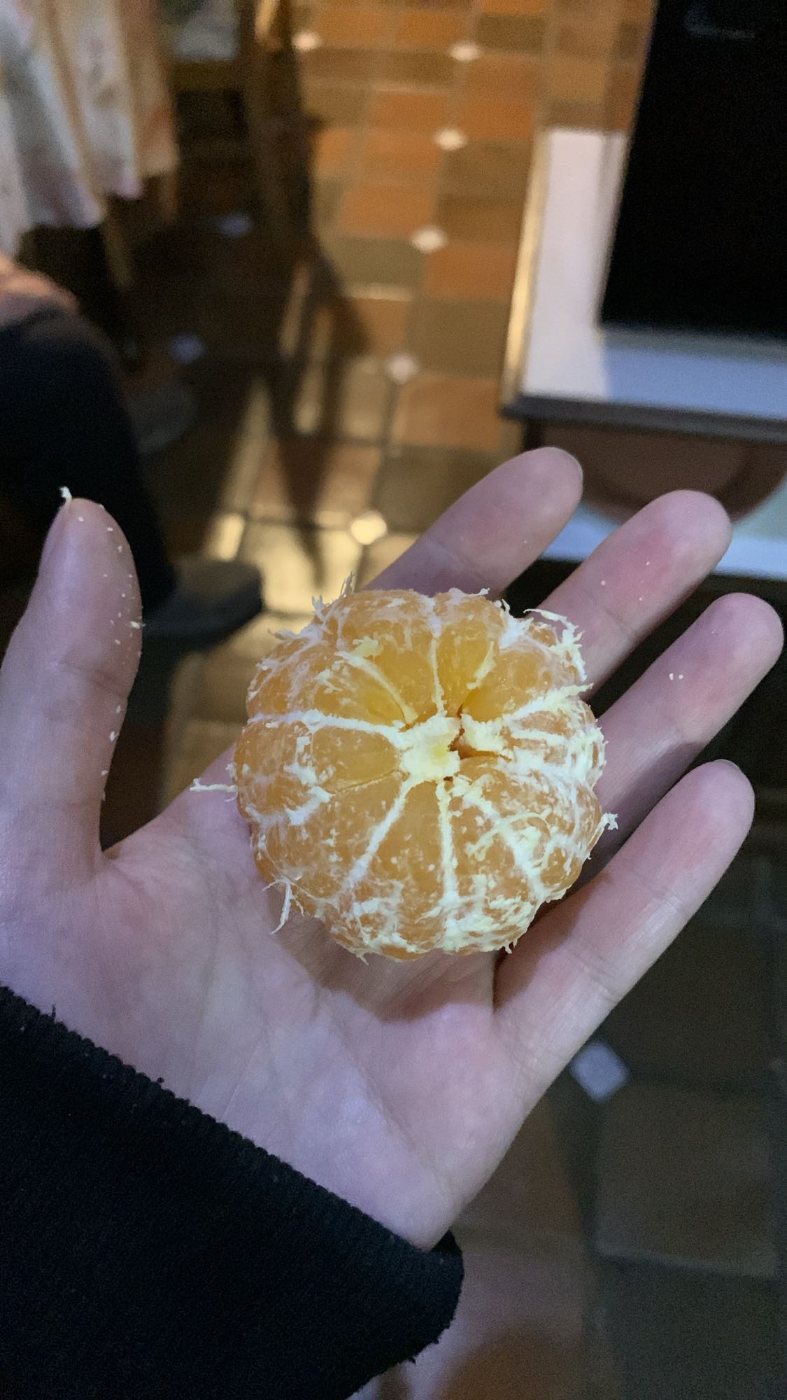 Mandarina pelada