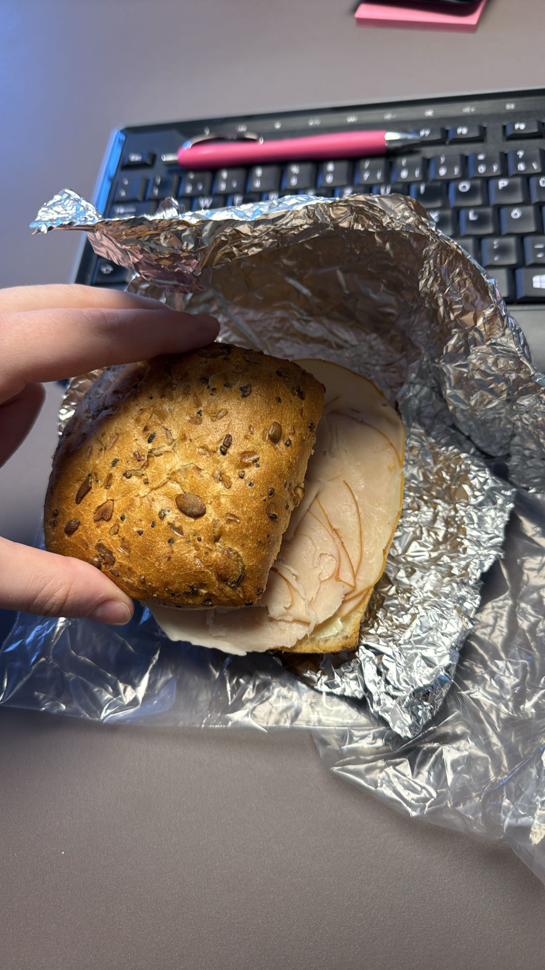 Vollkorn-Puten-Sandwich