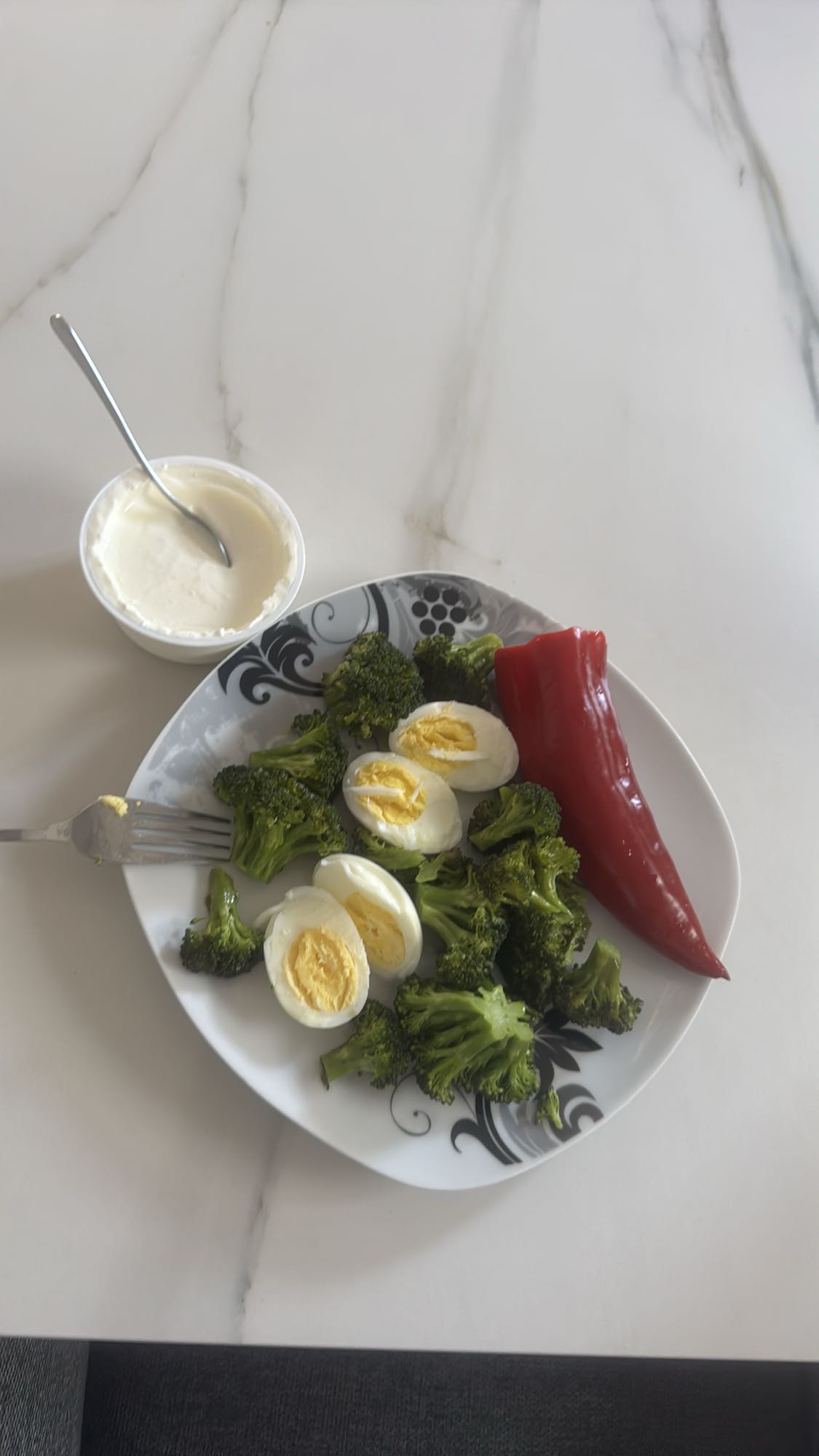 Yumurta ve Sebze Tabağı