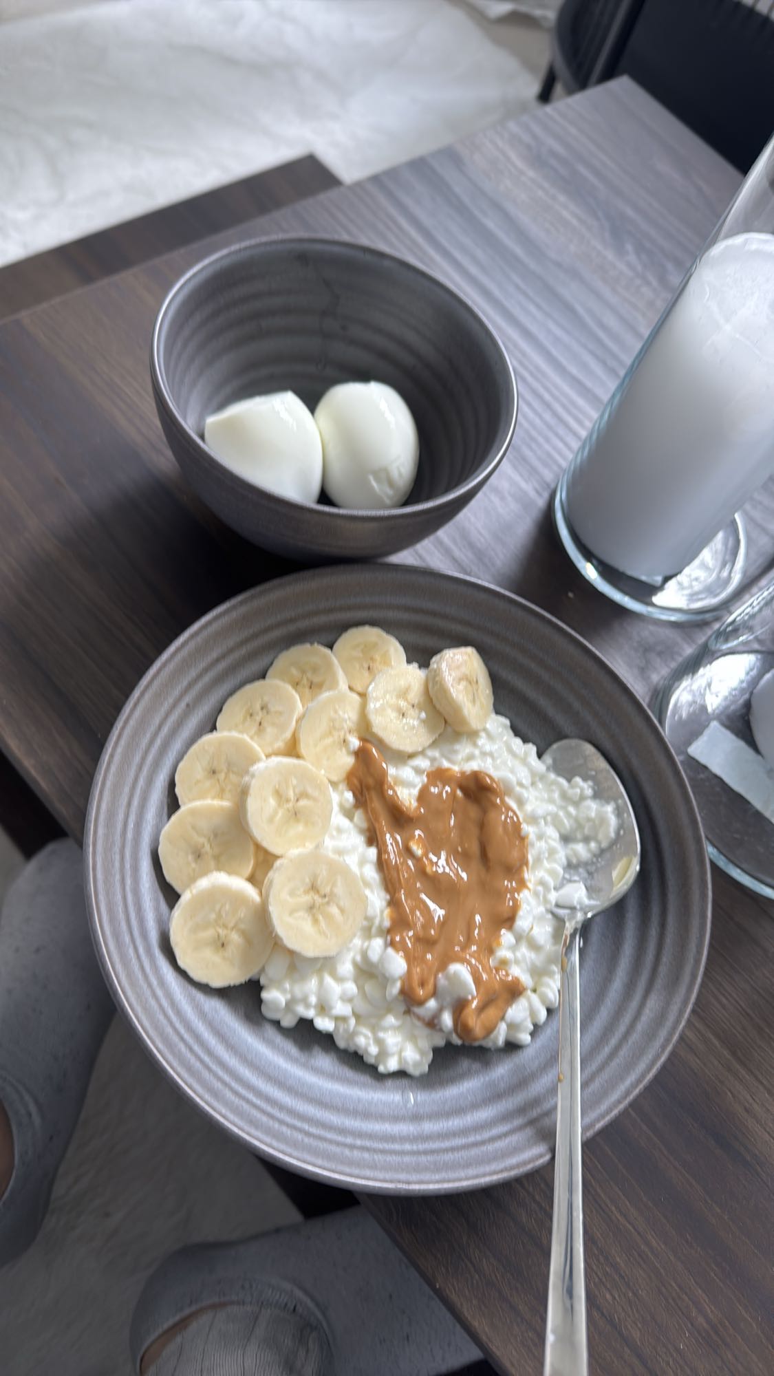 Kesokvarg med banan & ägg