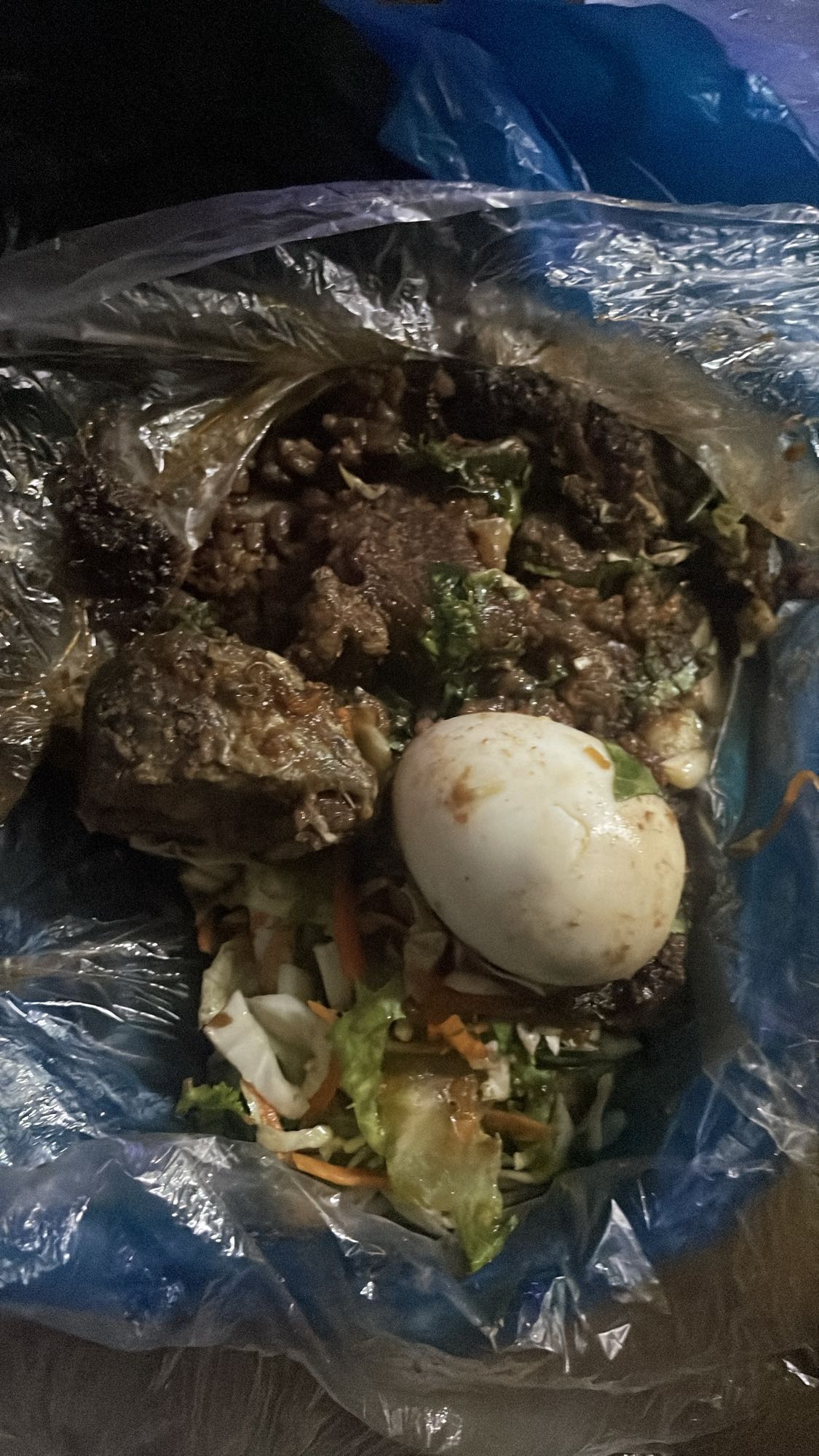 Beef, Egg, and Veggie Mix