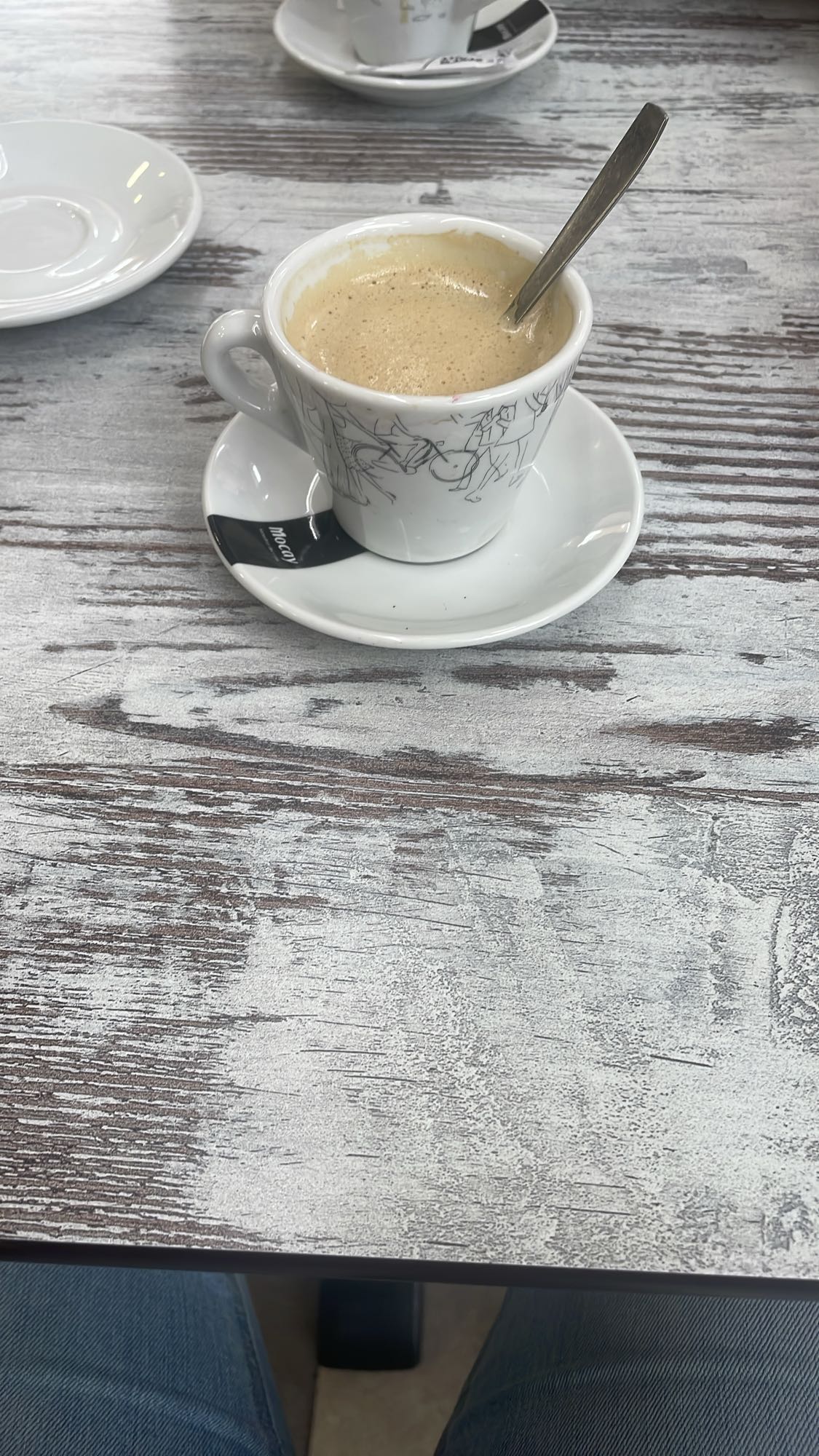 Café solo con leche