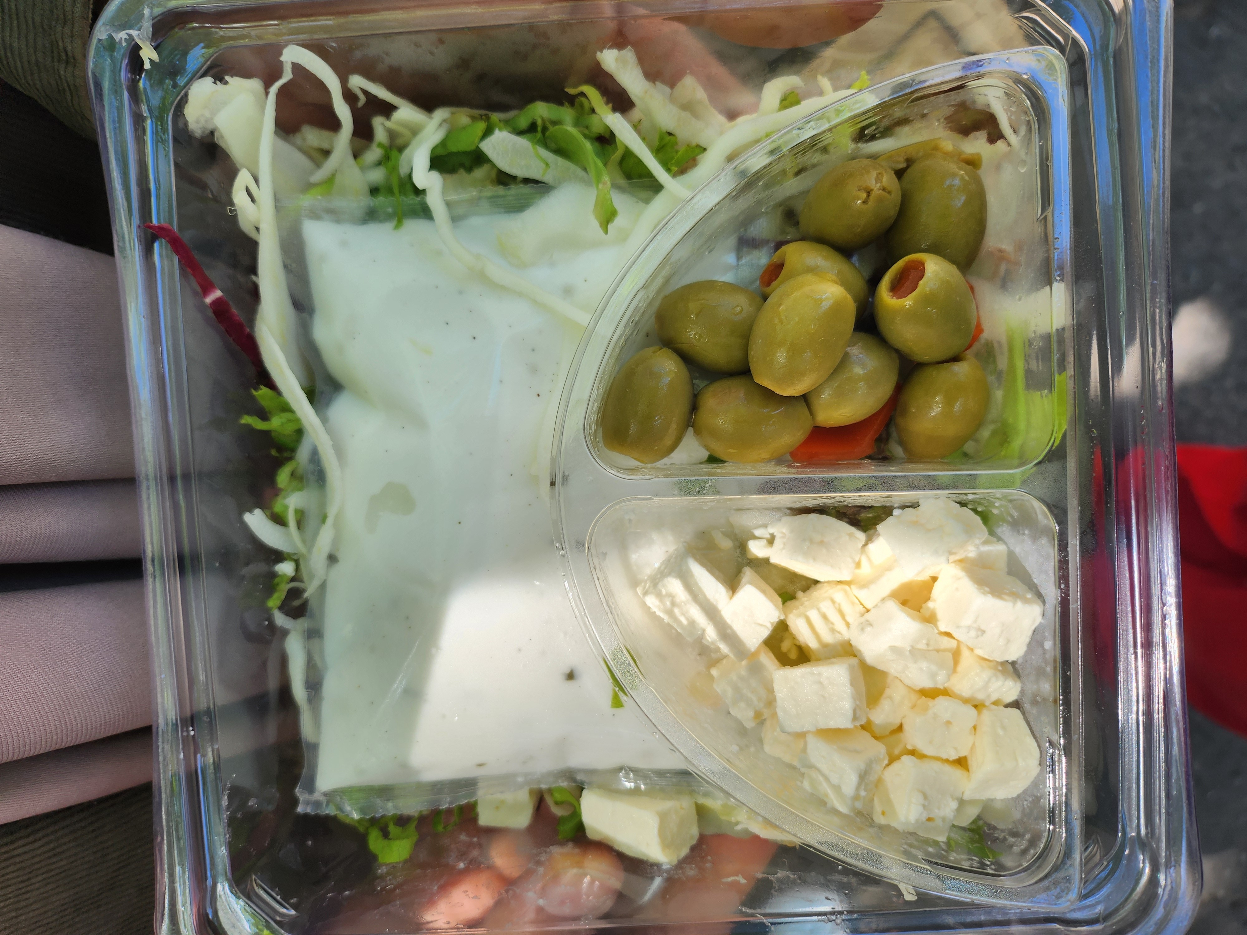 Greek style salad box