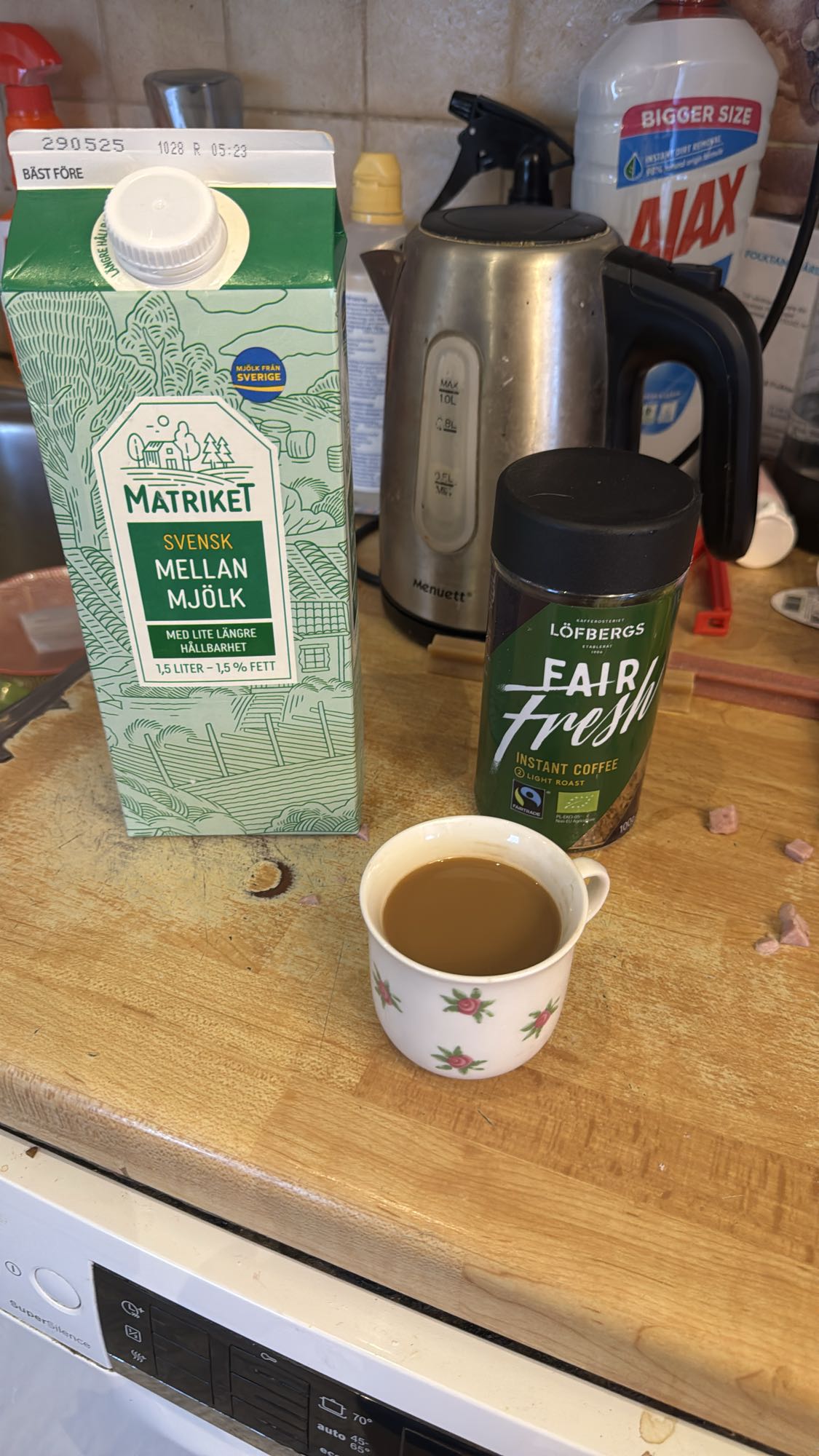Kaffe med mjölk