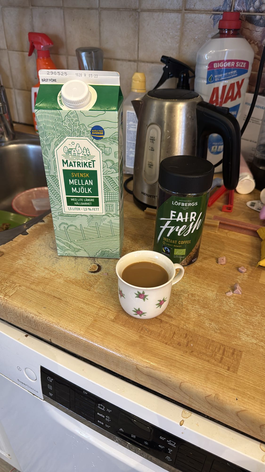 Kaffe med mjölk