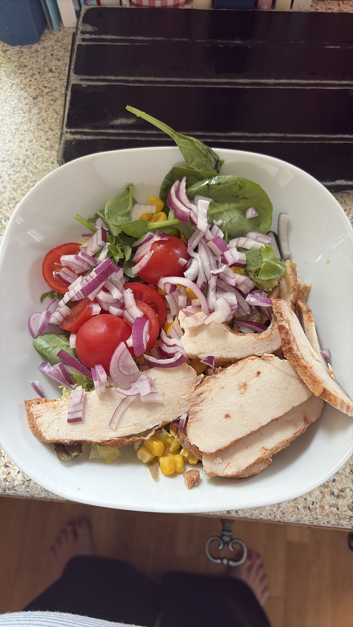 Kycklingsallad med grönsaker