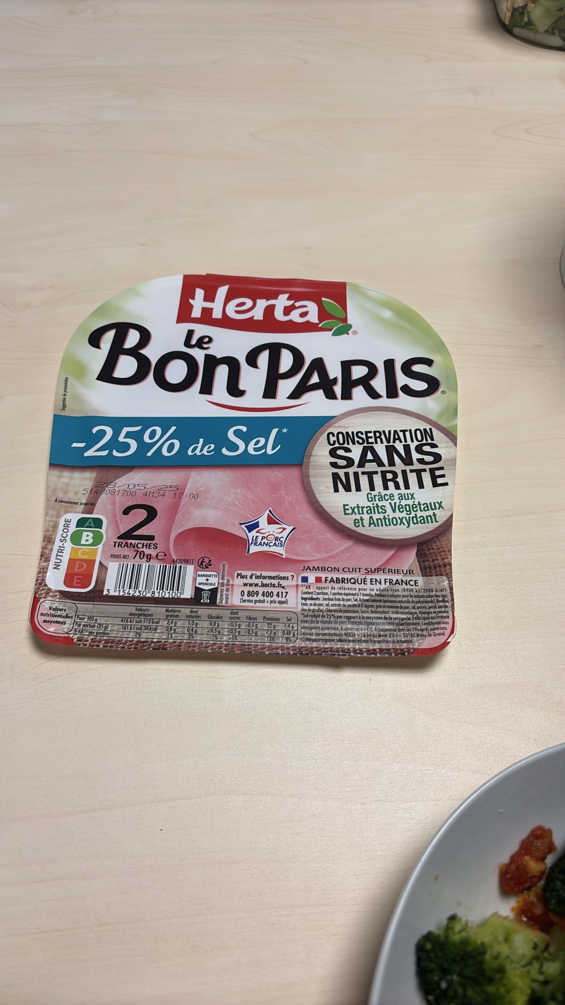 Jambon cuit supérieur