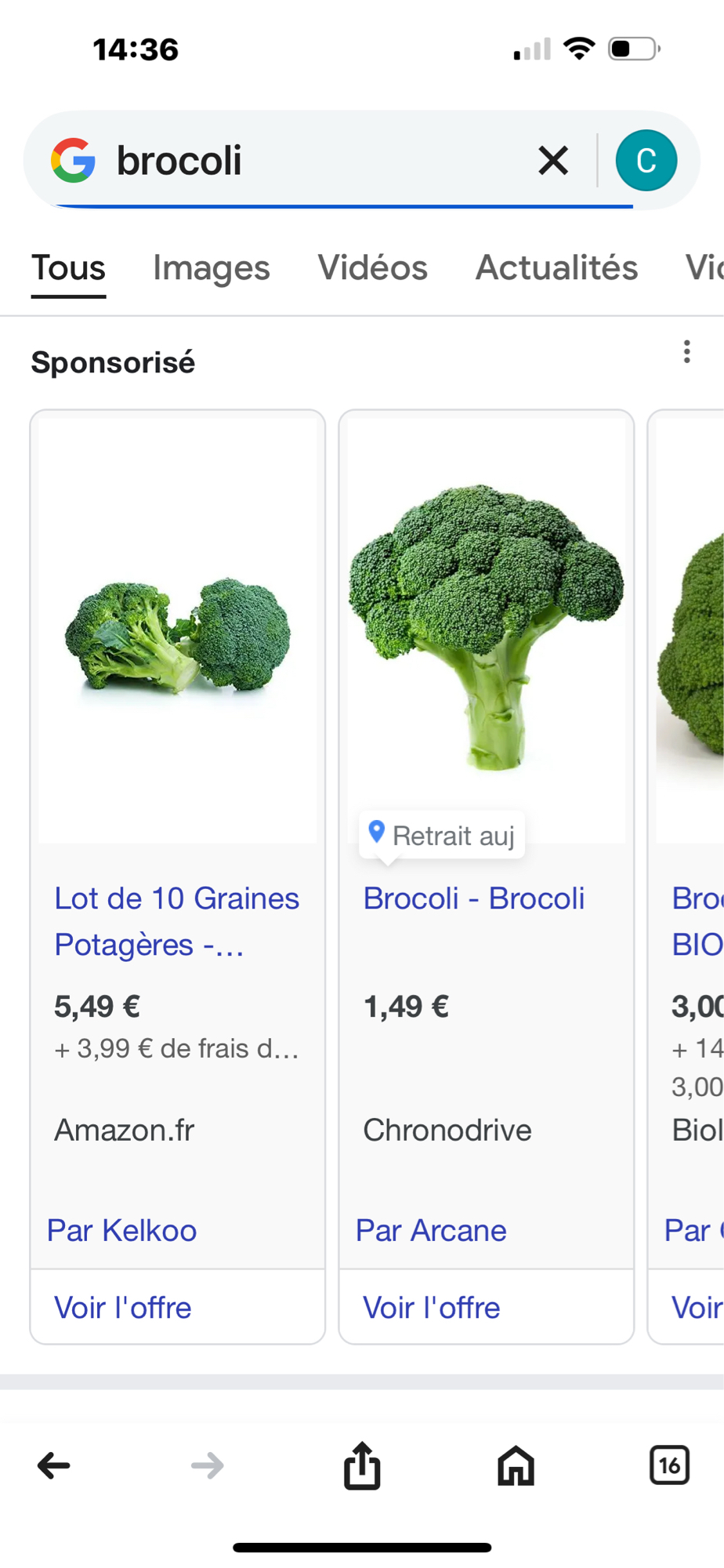 Brocoli frais
