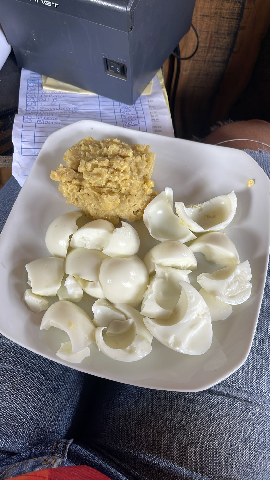 Huevos con mangu