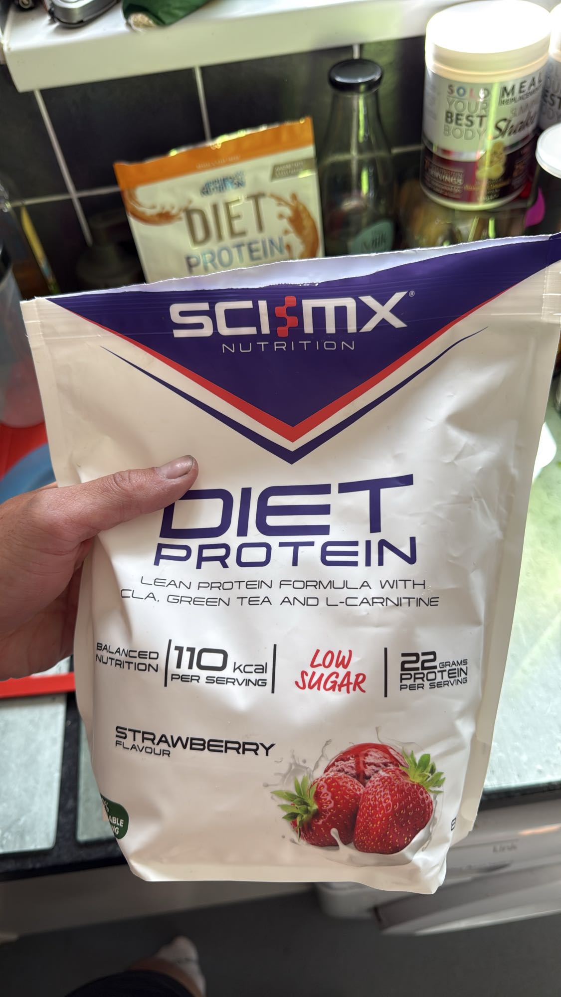 Strawberry Diet Protein Shake