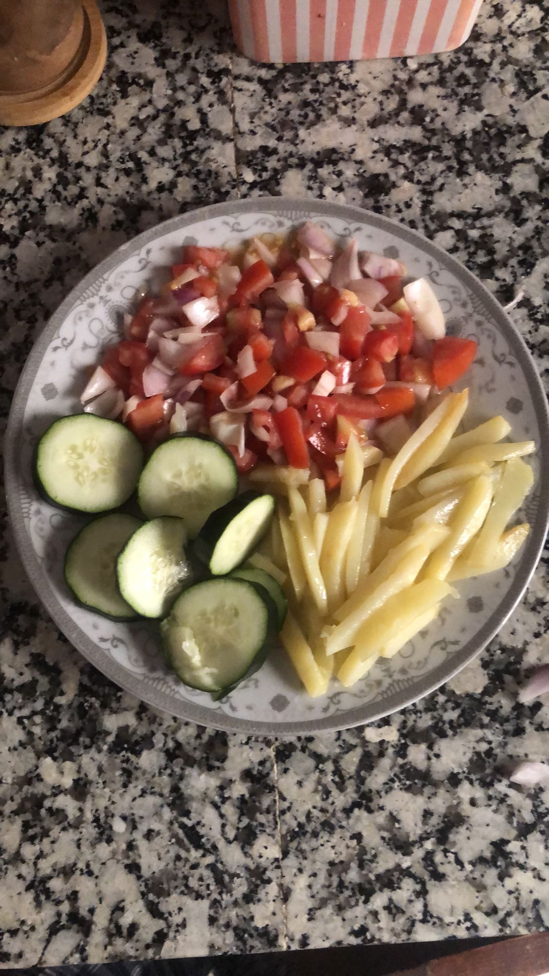 Assiette légumes frais