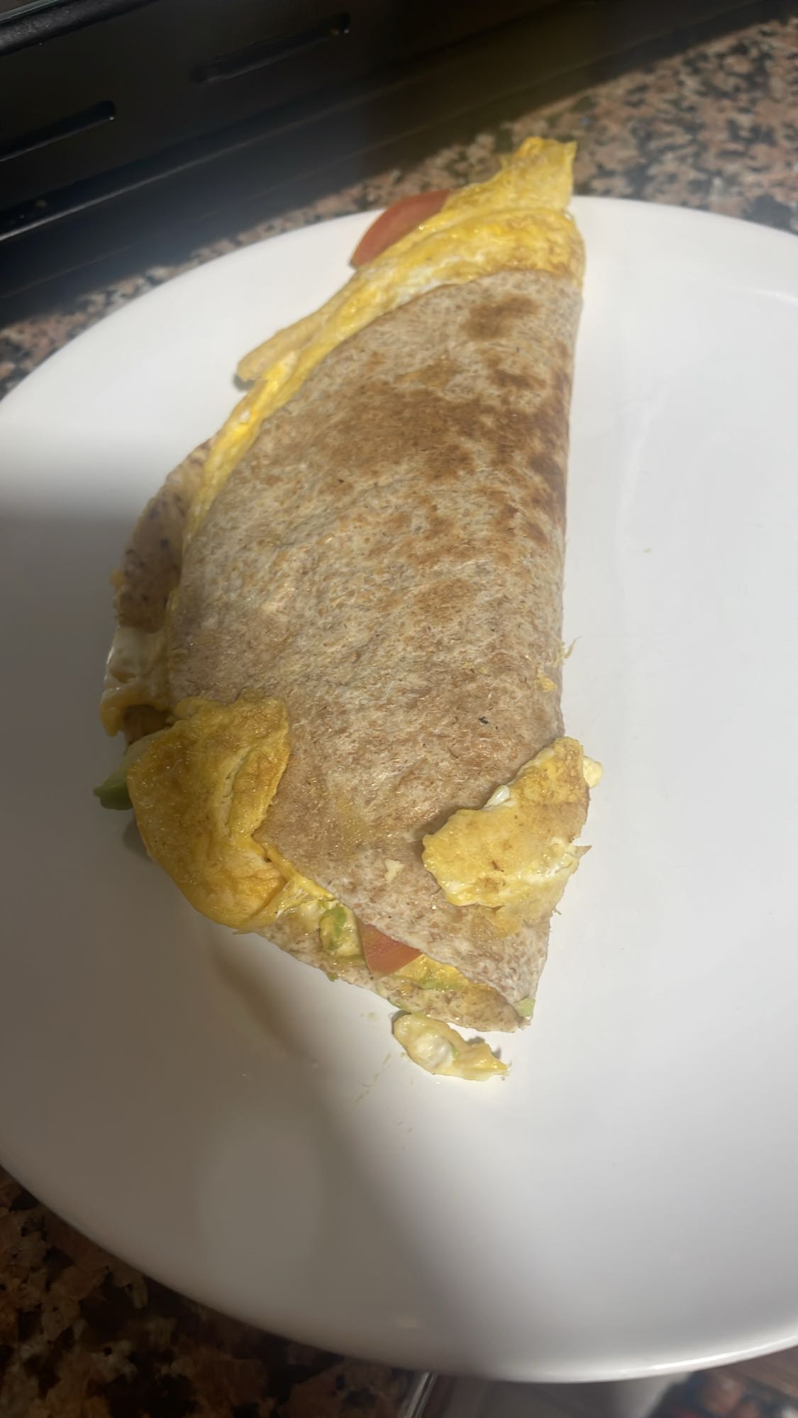 Omelette en tortilla integral