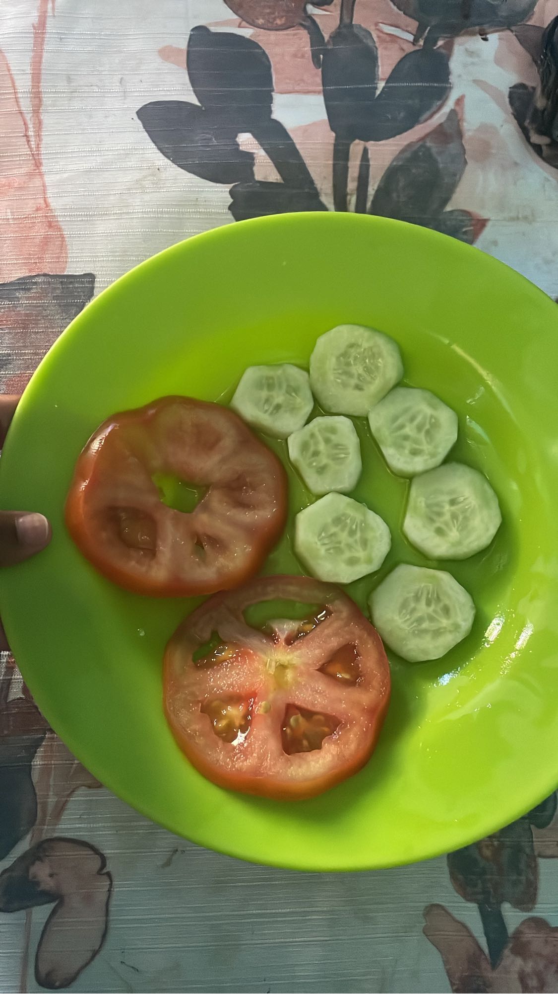 Ensalada de pepino y tomate