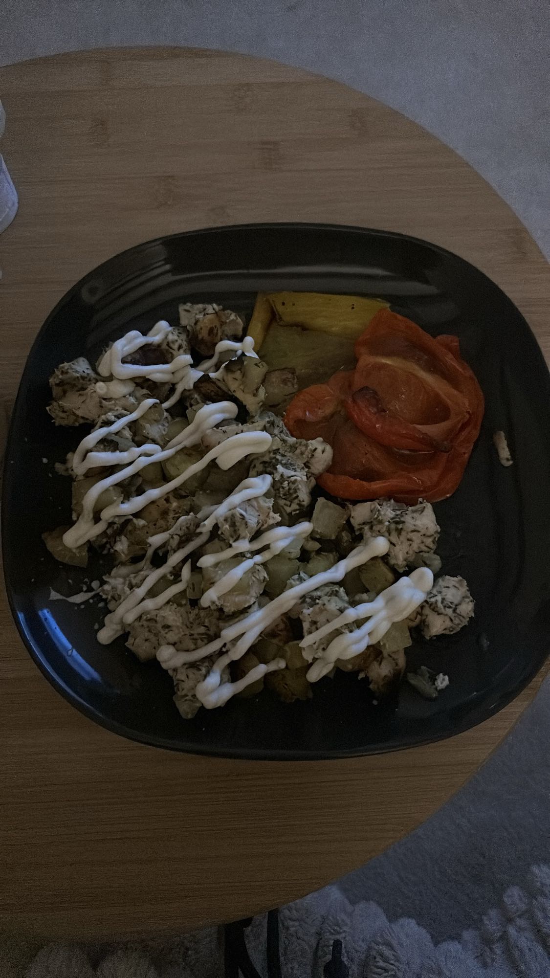 Poulet aux légumes grillés