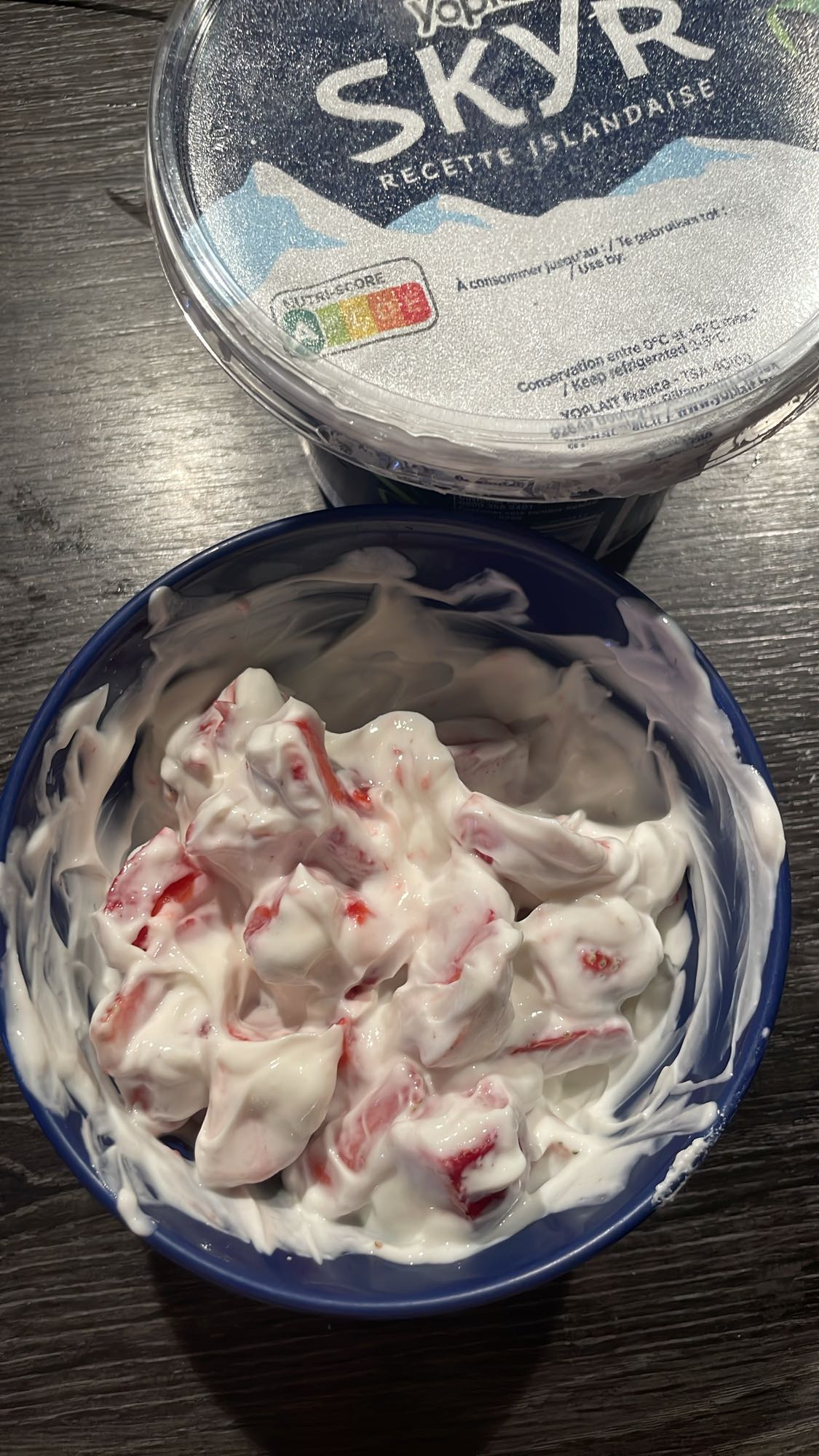 Skyr aux fraises
