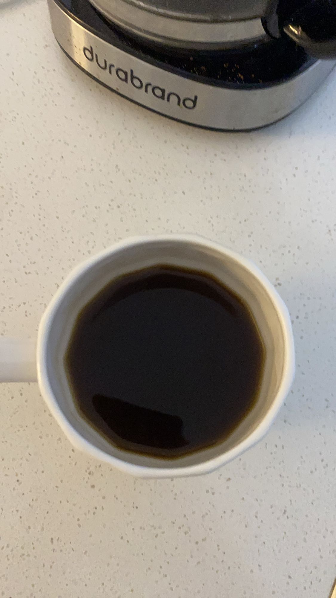 Taza de café negro