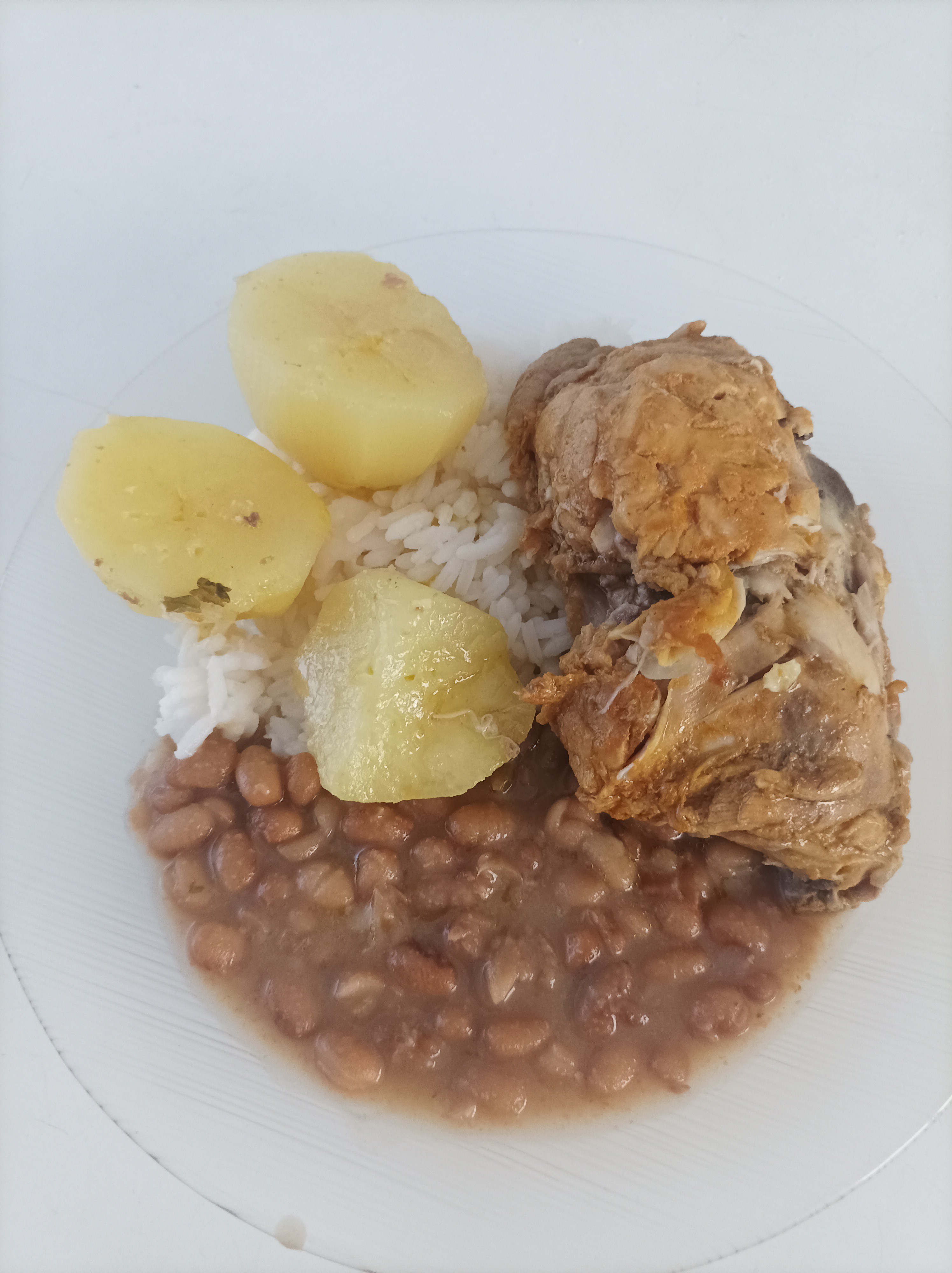 Chicken rice with beans