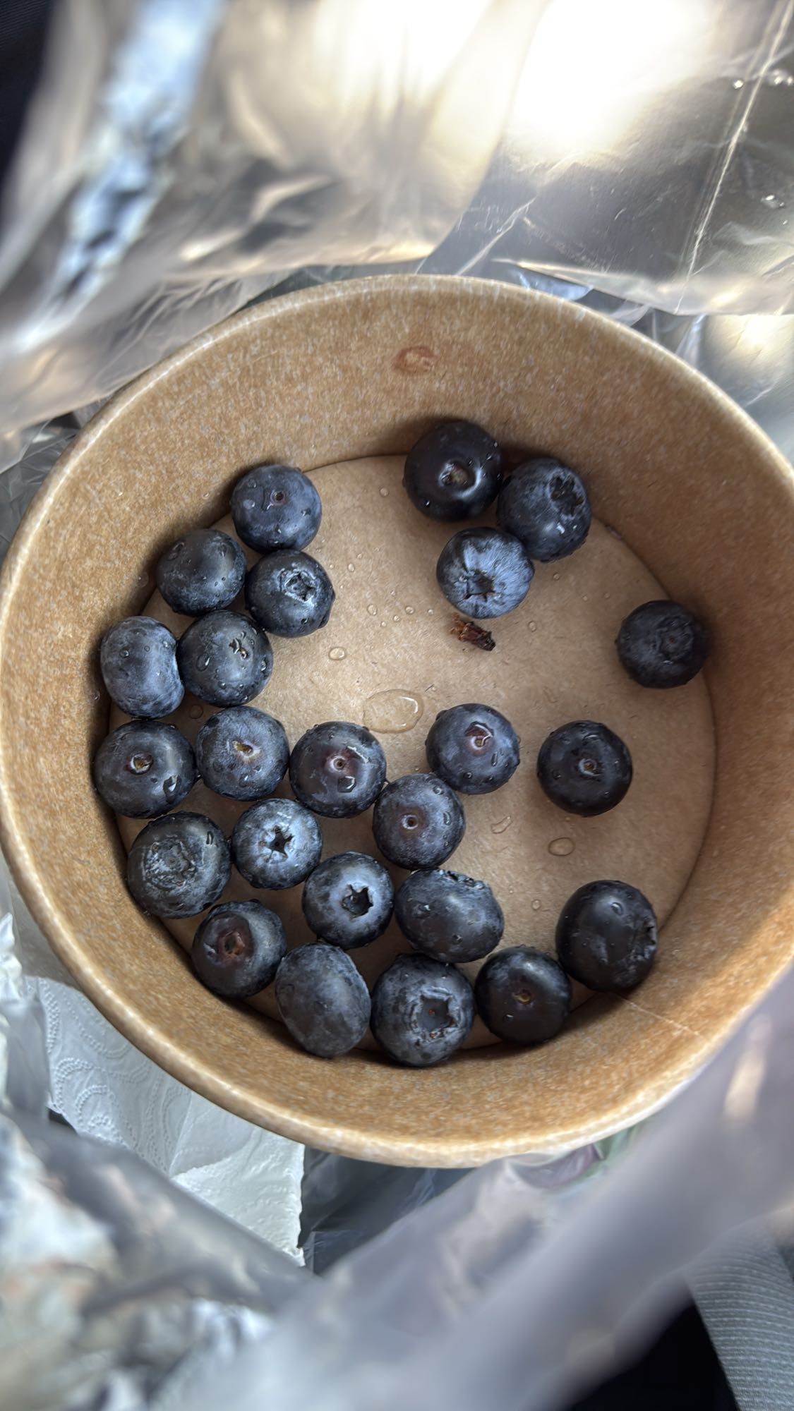 Черника в чашке