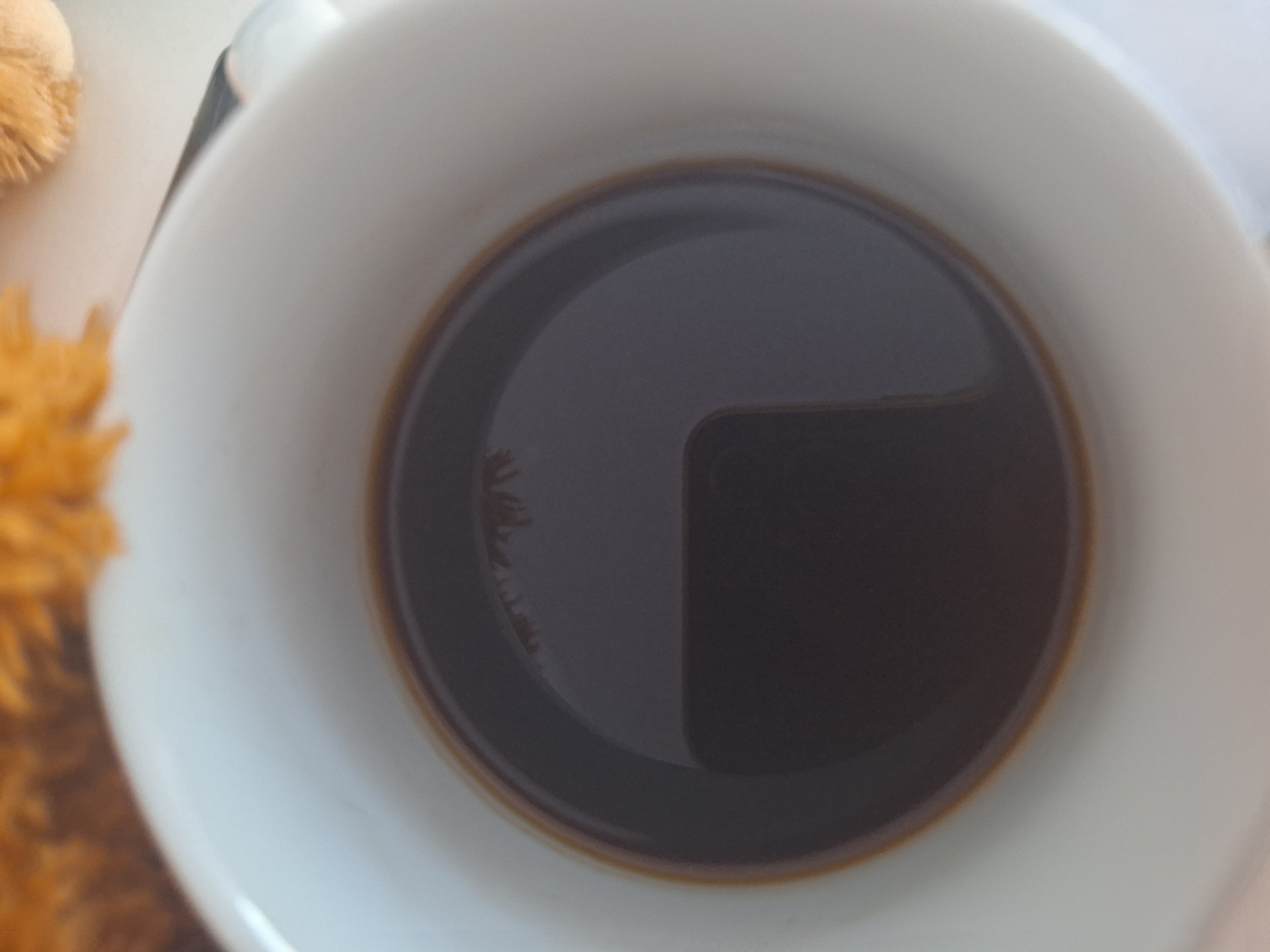 Taza de café negro