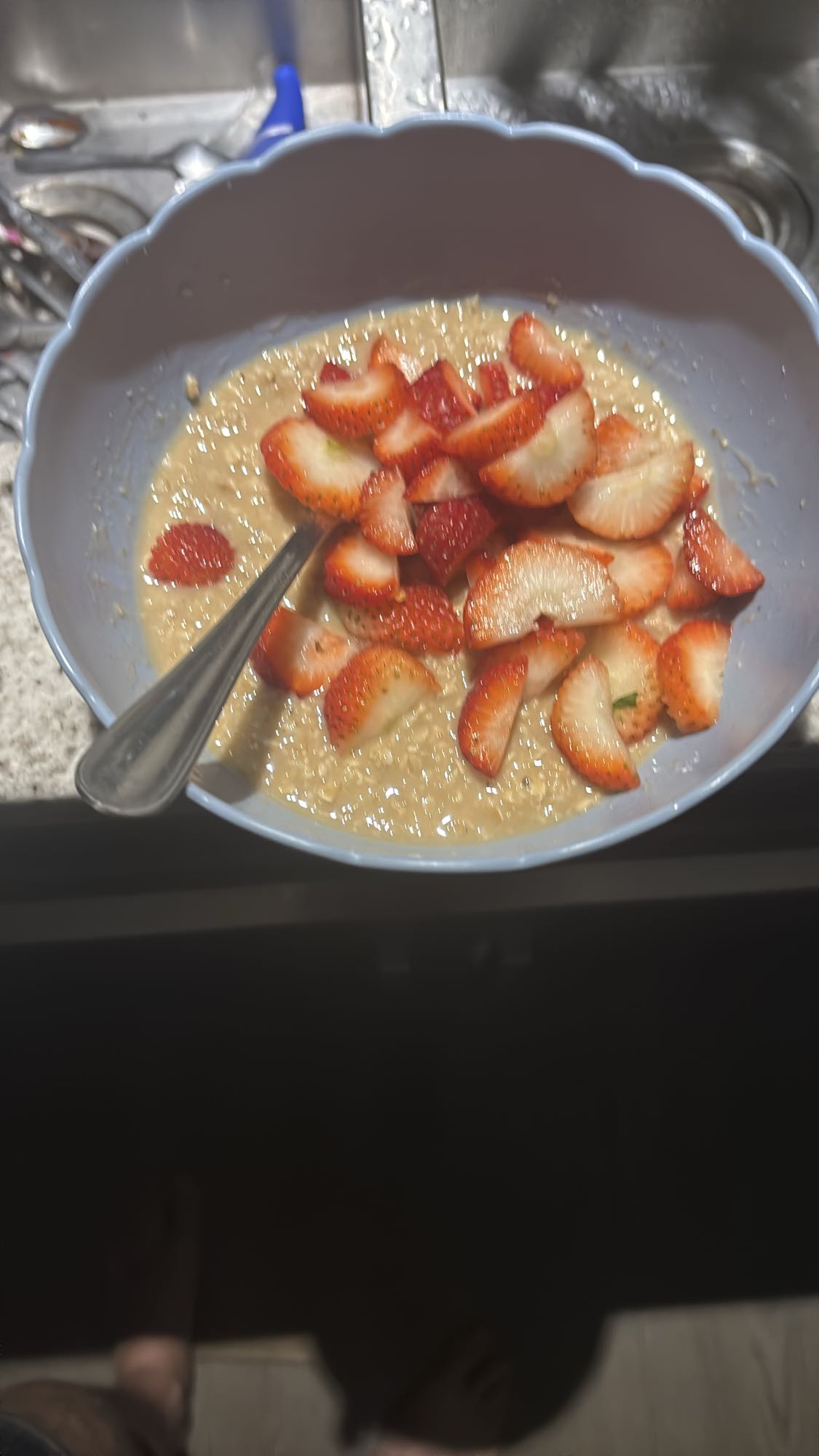 Porridge aux fraises