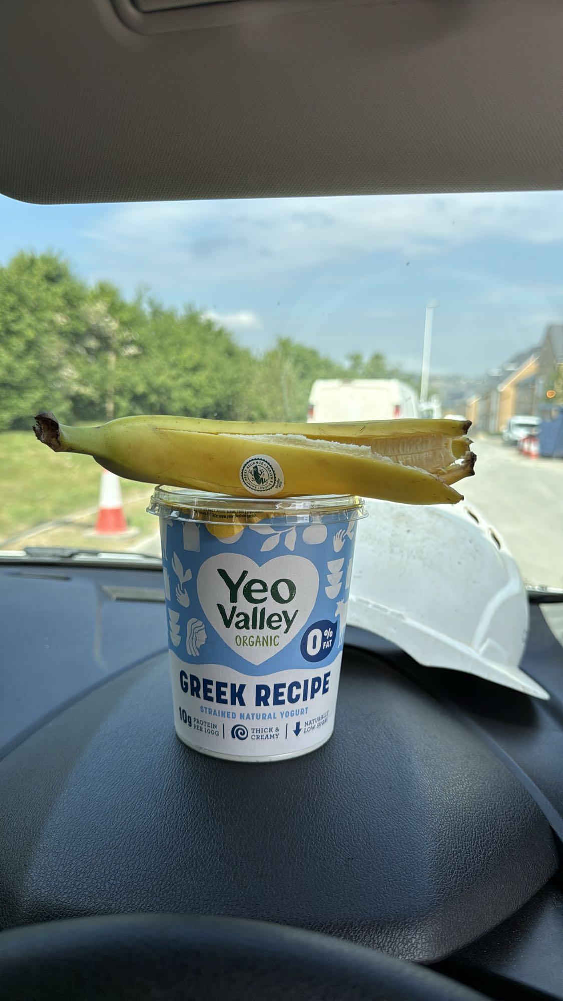 Greek yogurt and banana