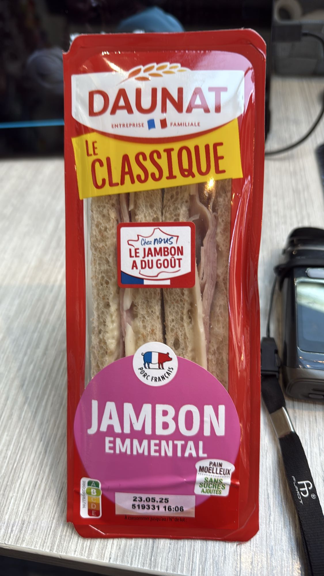 Sandwich jambon emmental