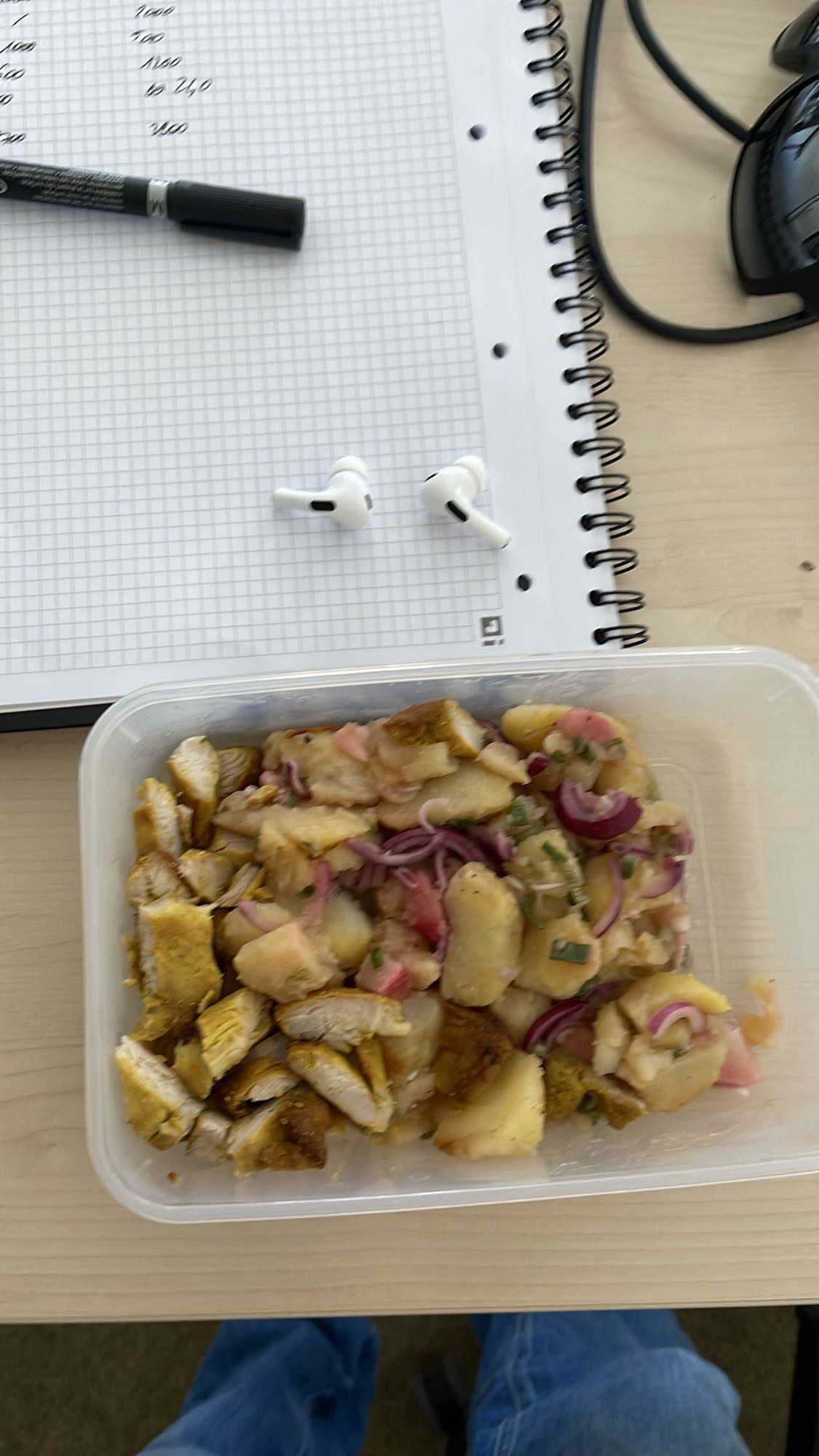 Salade poulet pommes de terre