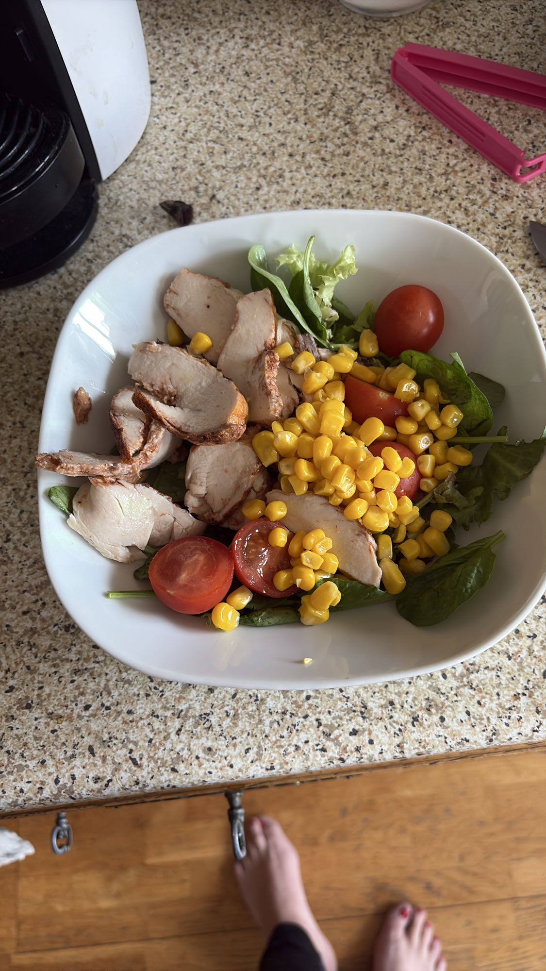 Kycklingsallad med majs