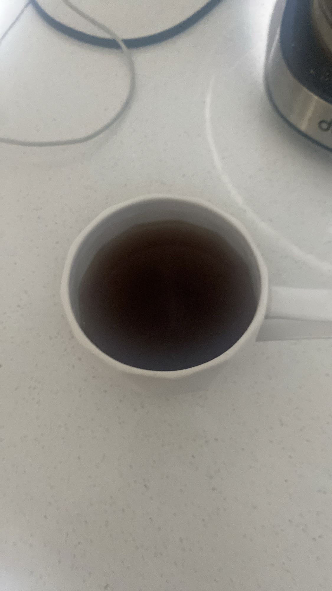 Taza de café negro