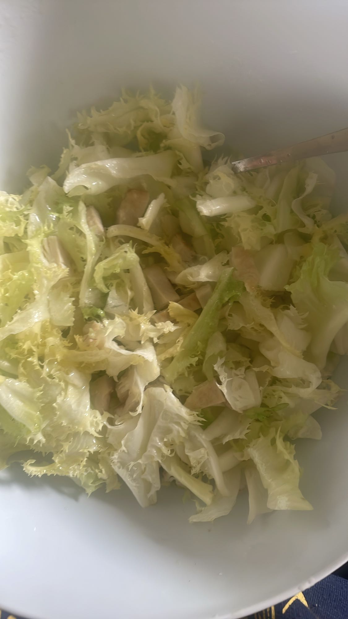 Ensalada simple de lechuga