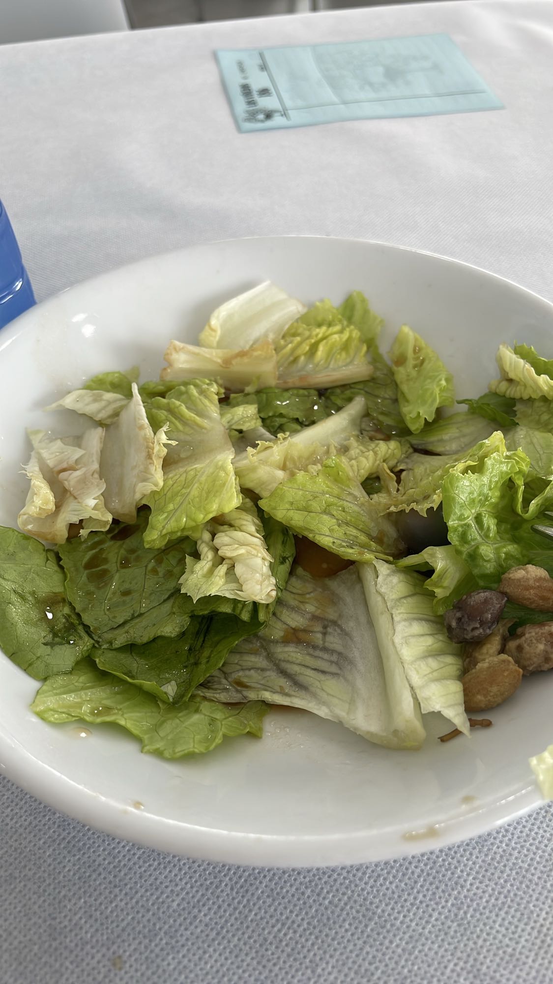 Ensalada simple de lechuga