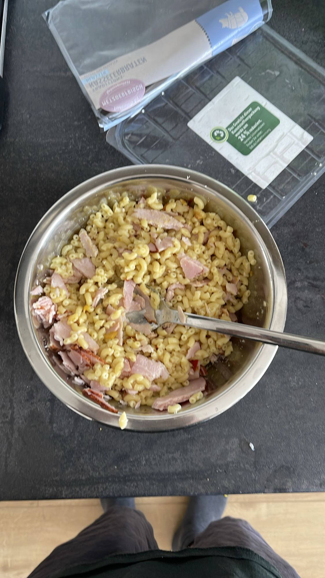 Pâtes jambon fromage