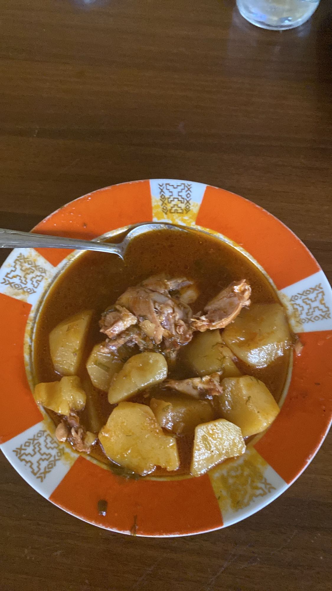 Картофельное рагу с курицей