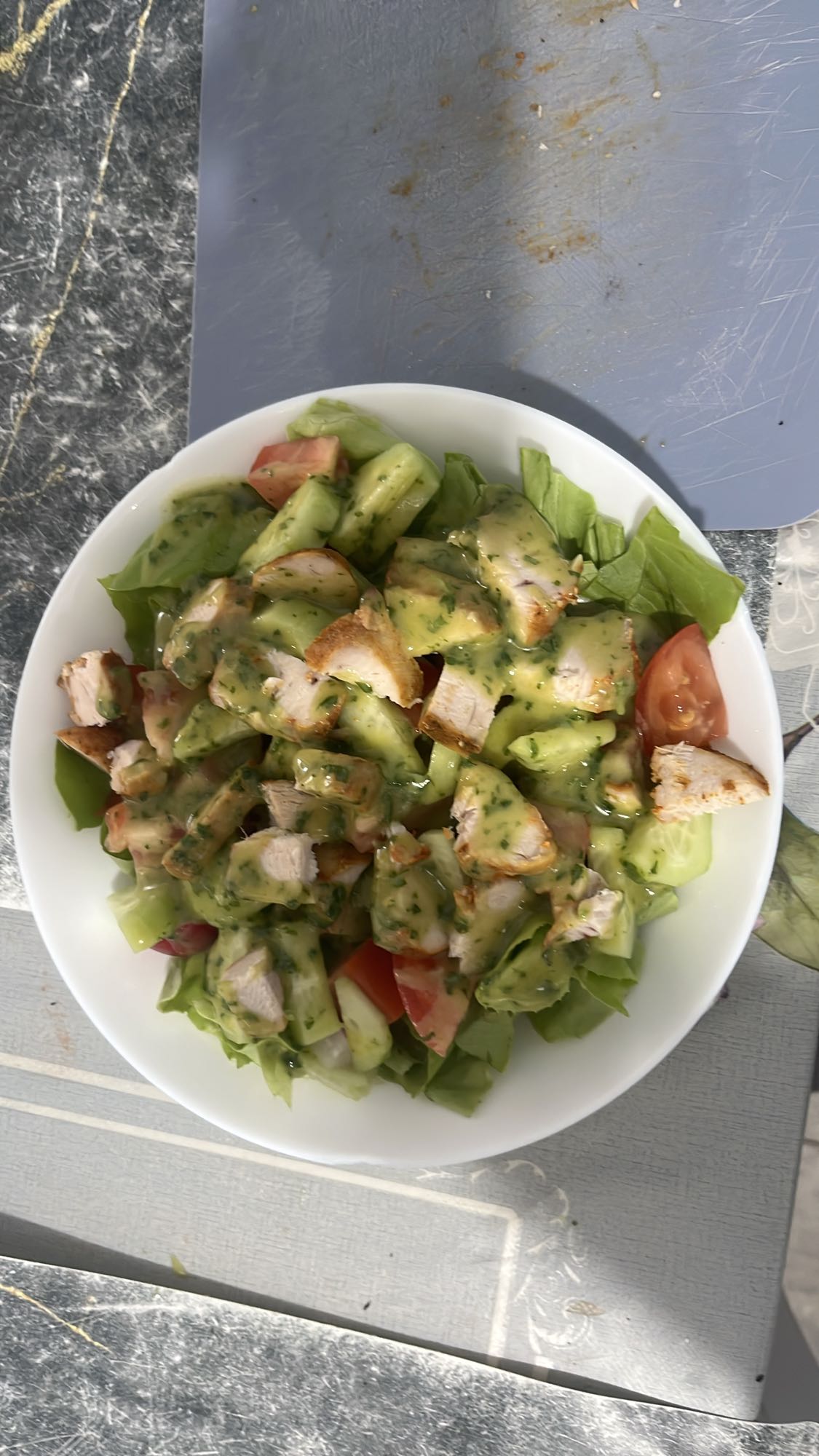 Sałatka z kurczakiem