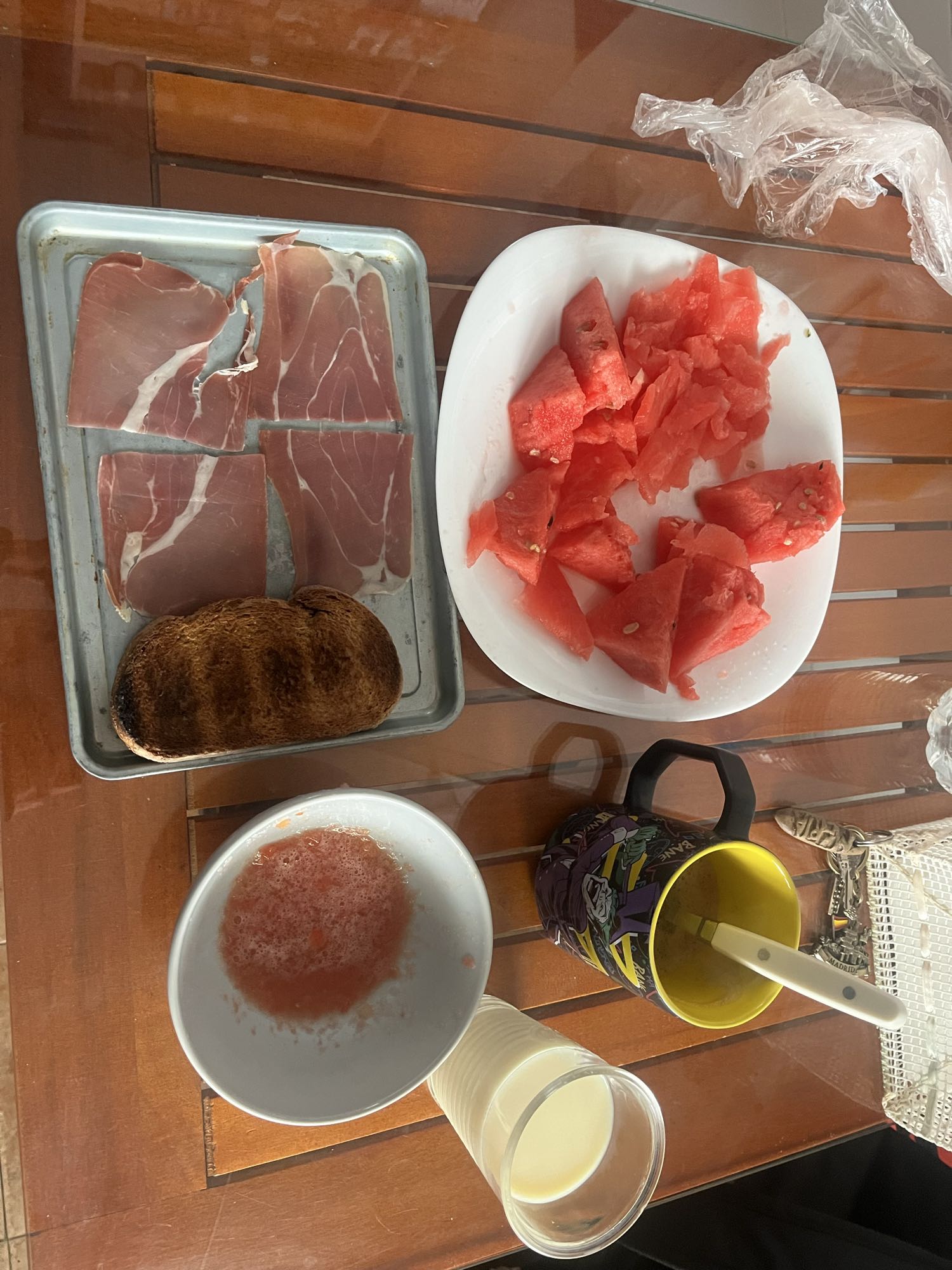 Desayuno con sandía