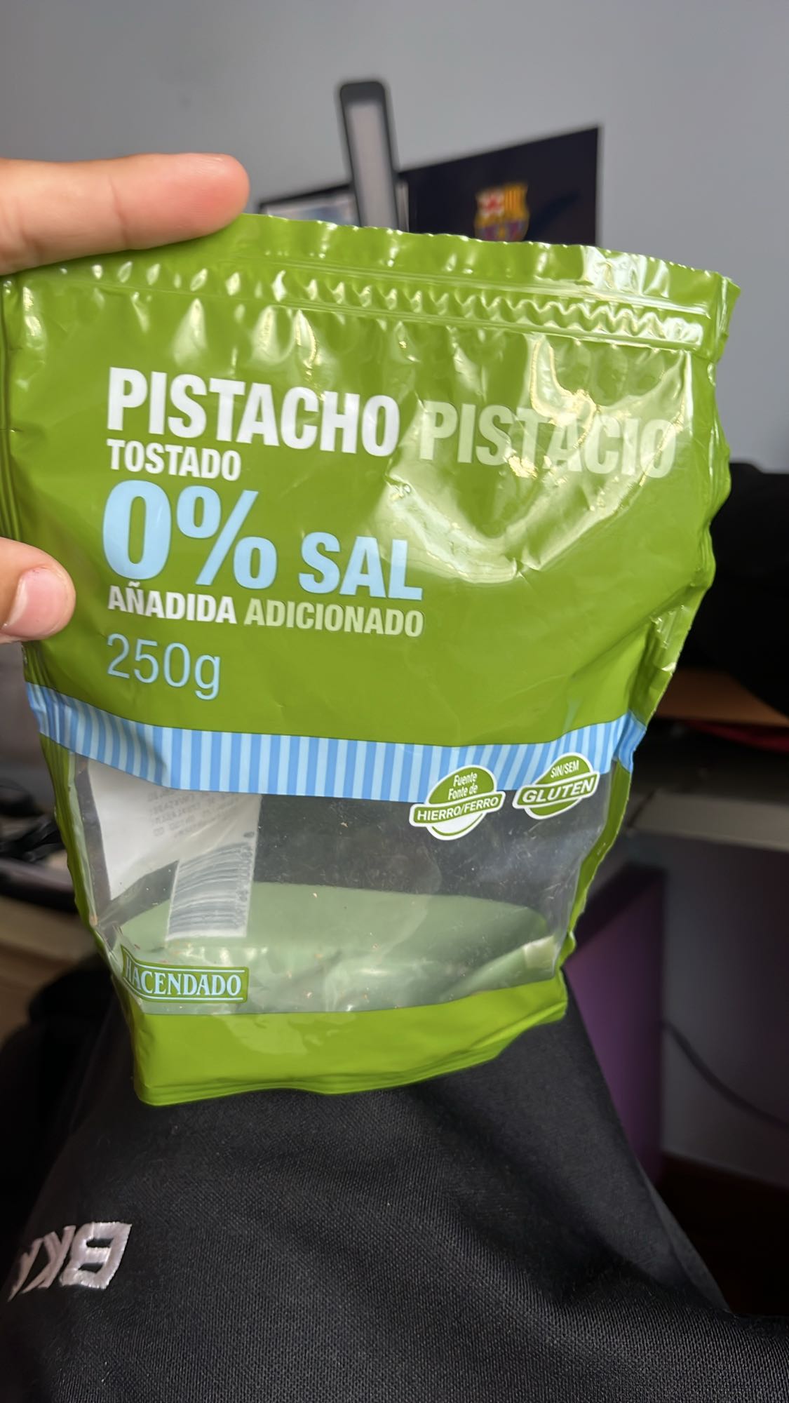 Pistachos tostados sin sal